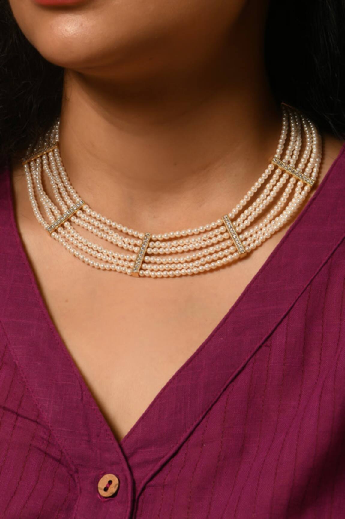 Totapari Vaijayanti Embellished Necklace