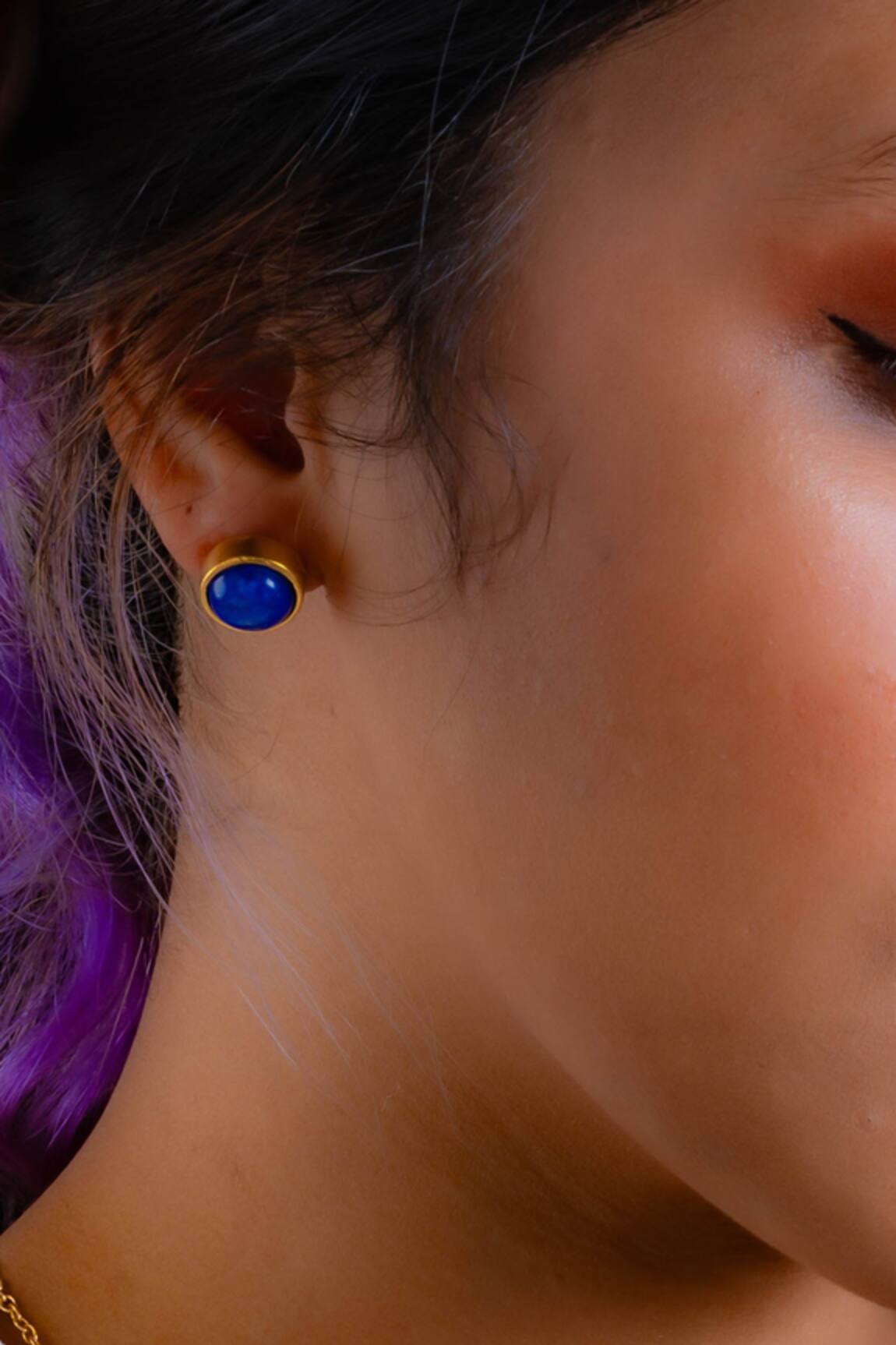 Totapari Third Eye Chakra Embellished Stud Earrings