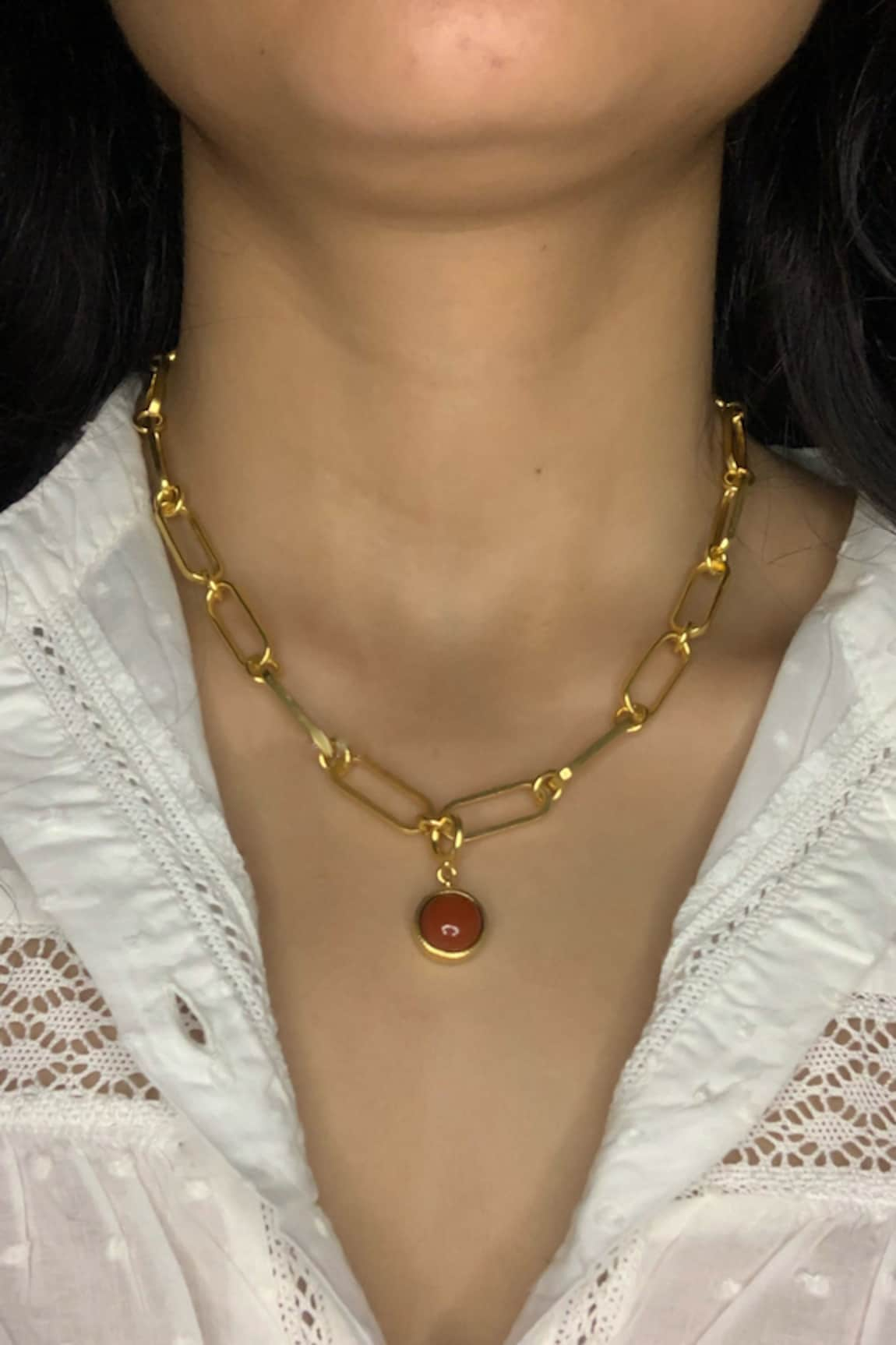 Totapari Root Chakra Linked Pendant Necklace