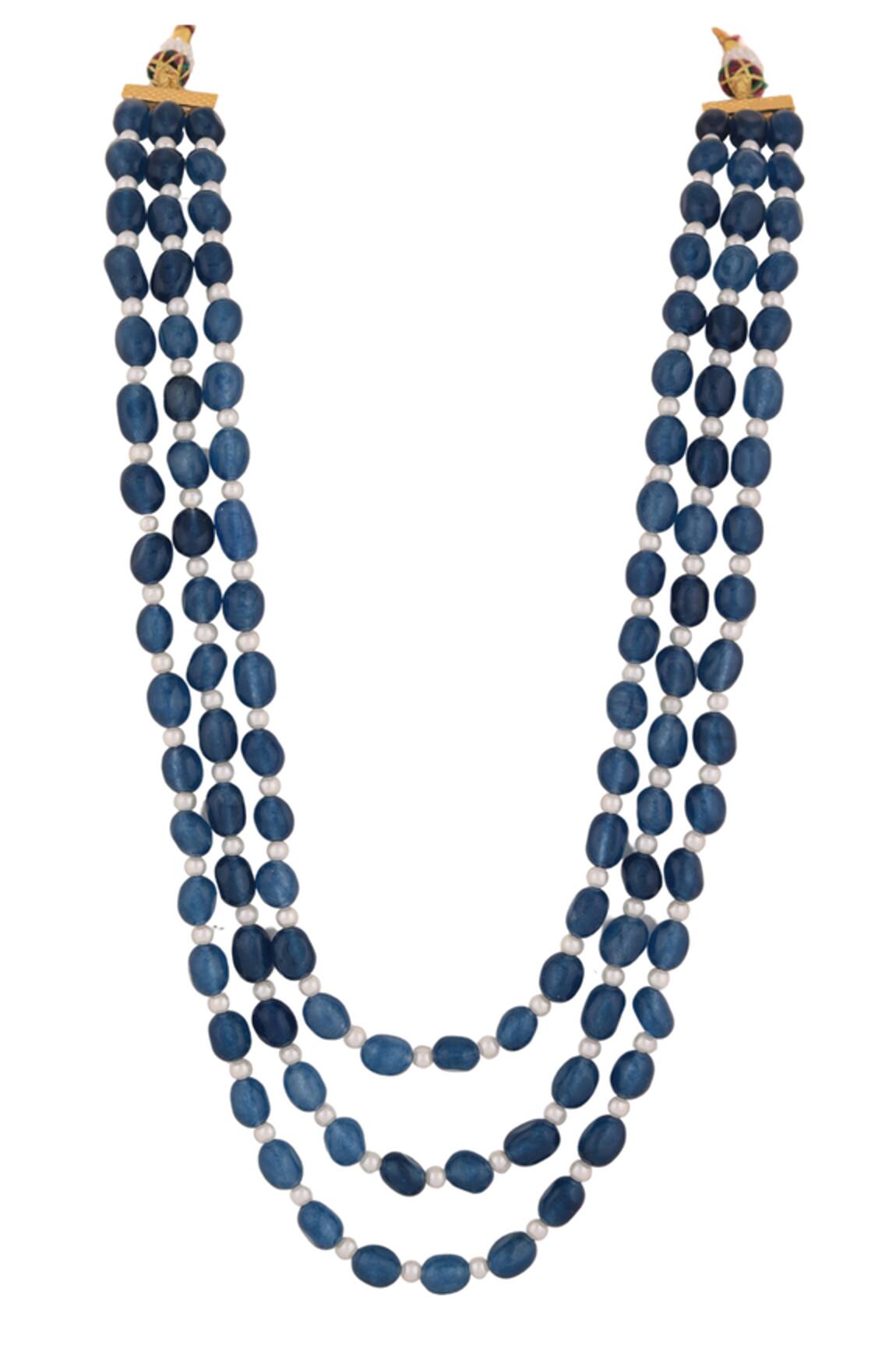 Riana Jewellery Jade Beads Embellished Mala