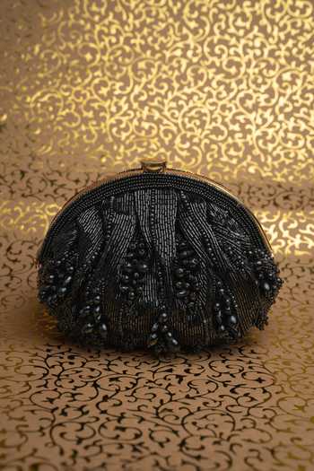 Nayaab By Sonia Bead Blooms Nightfall Embroidered Potli 