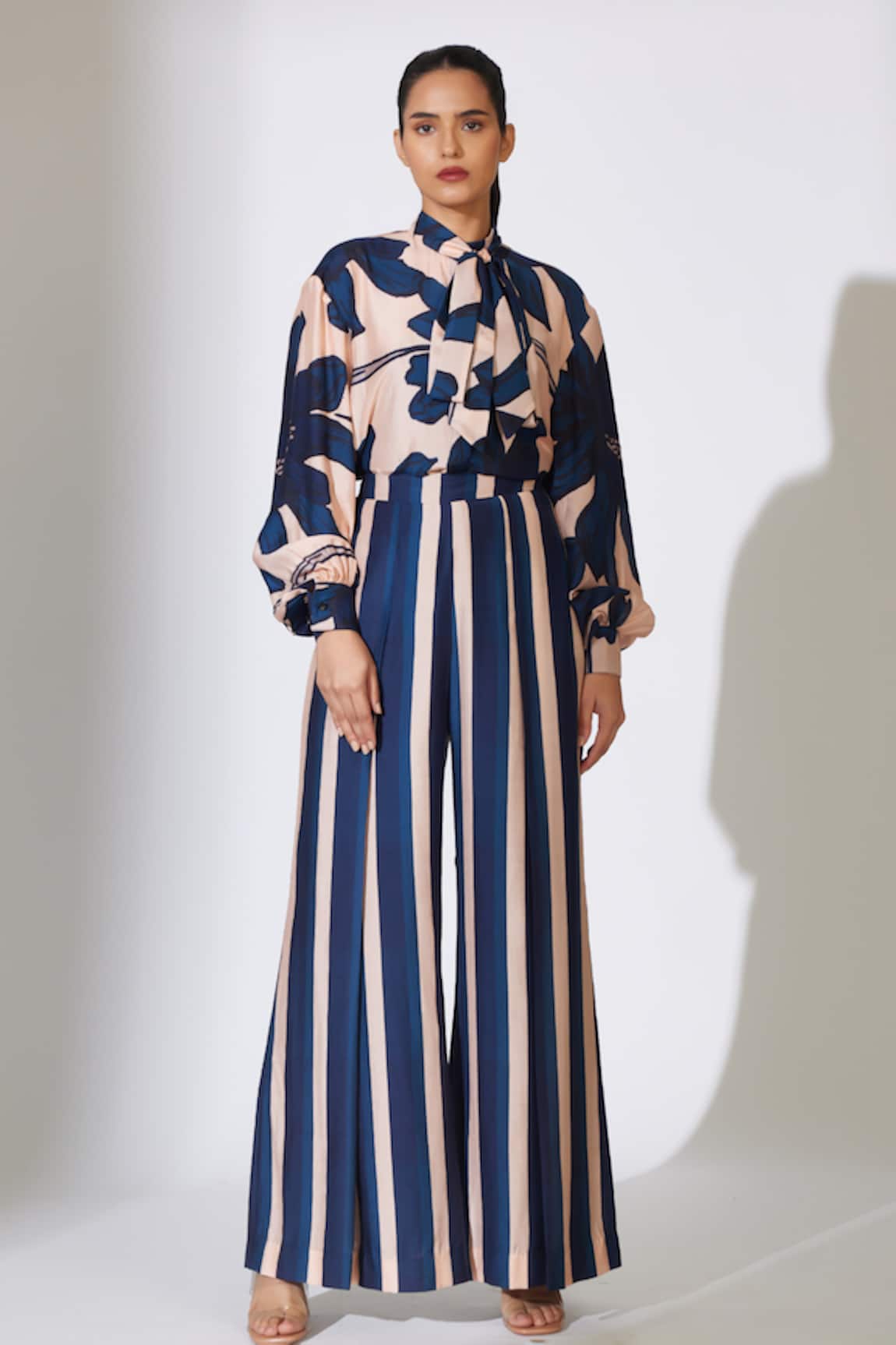 Koai Cotton Silk Striped Pant 