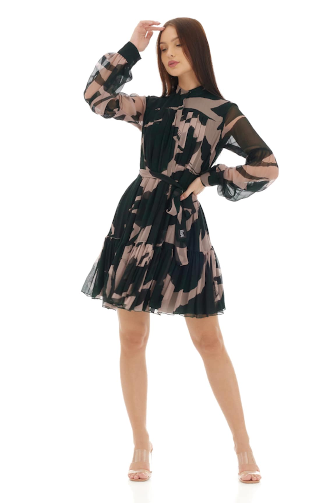 KoAi Floral Print Shirt Dress