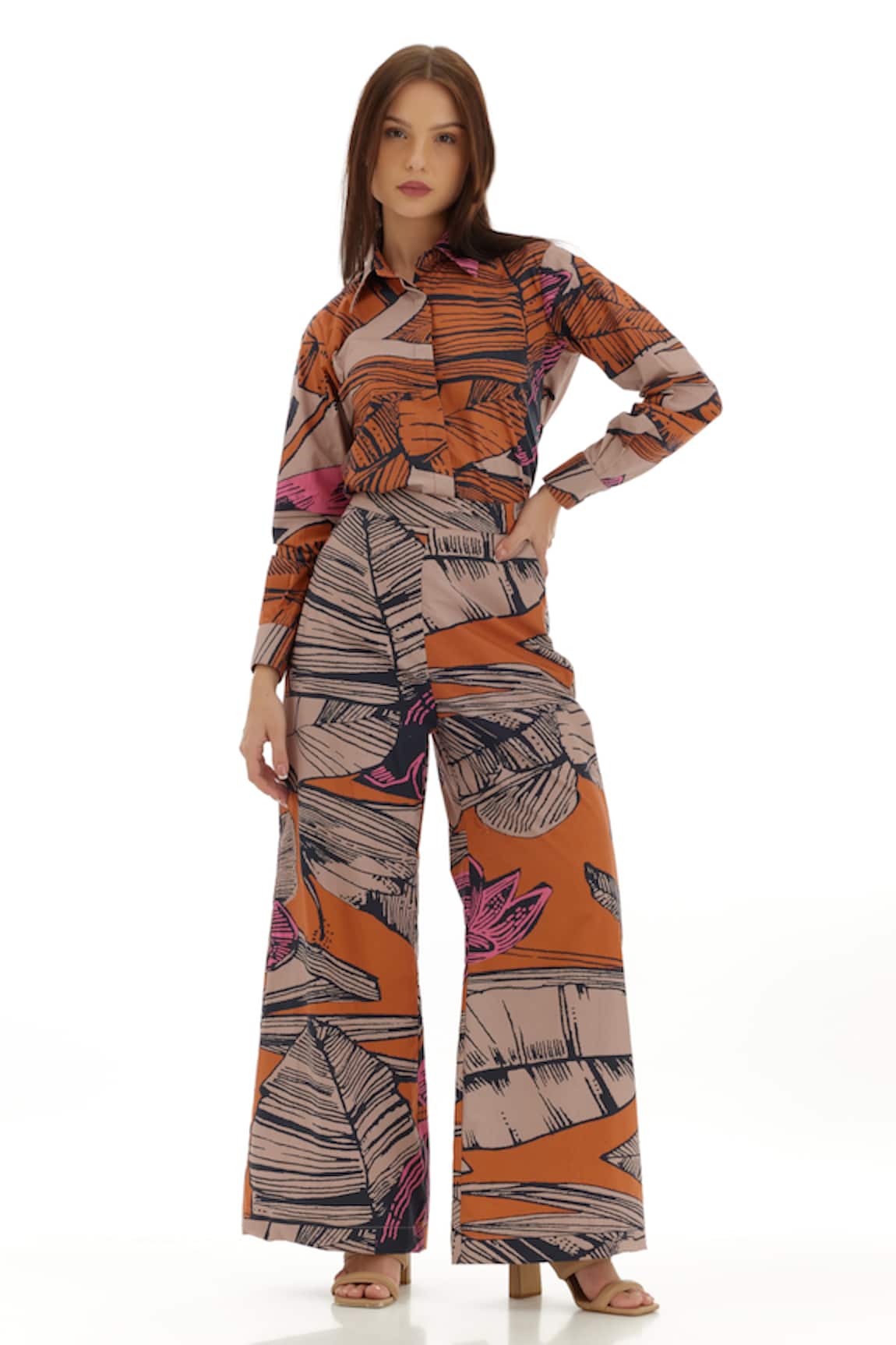 KoAi Tropical Floral Pattern Shirt 