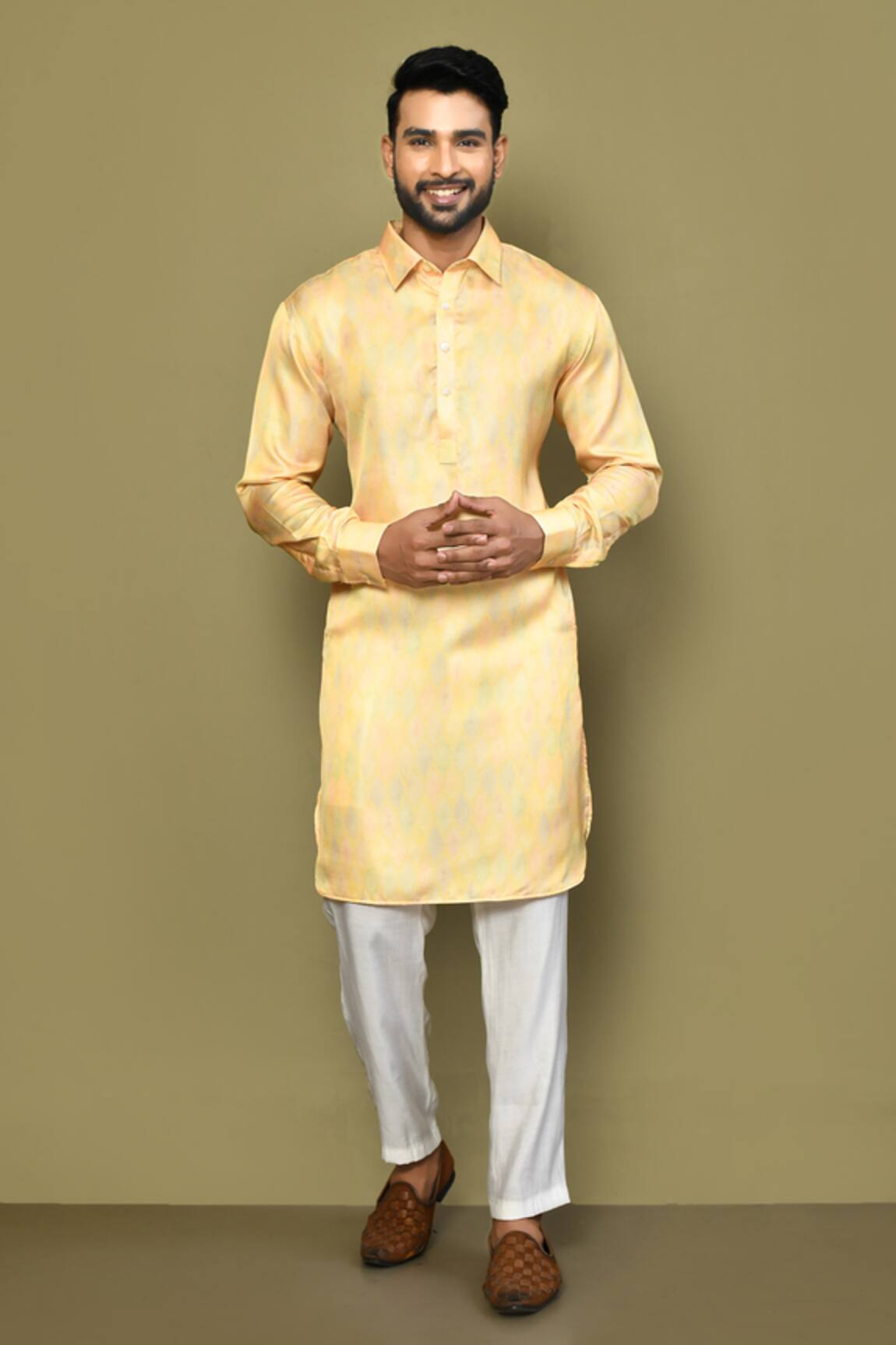 Arihant Rai Sinha Diamond Pattern Kurta With Pant 