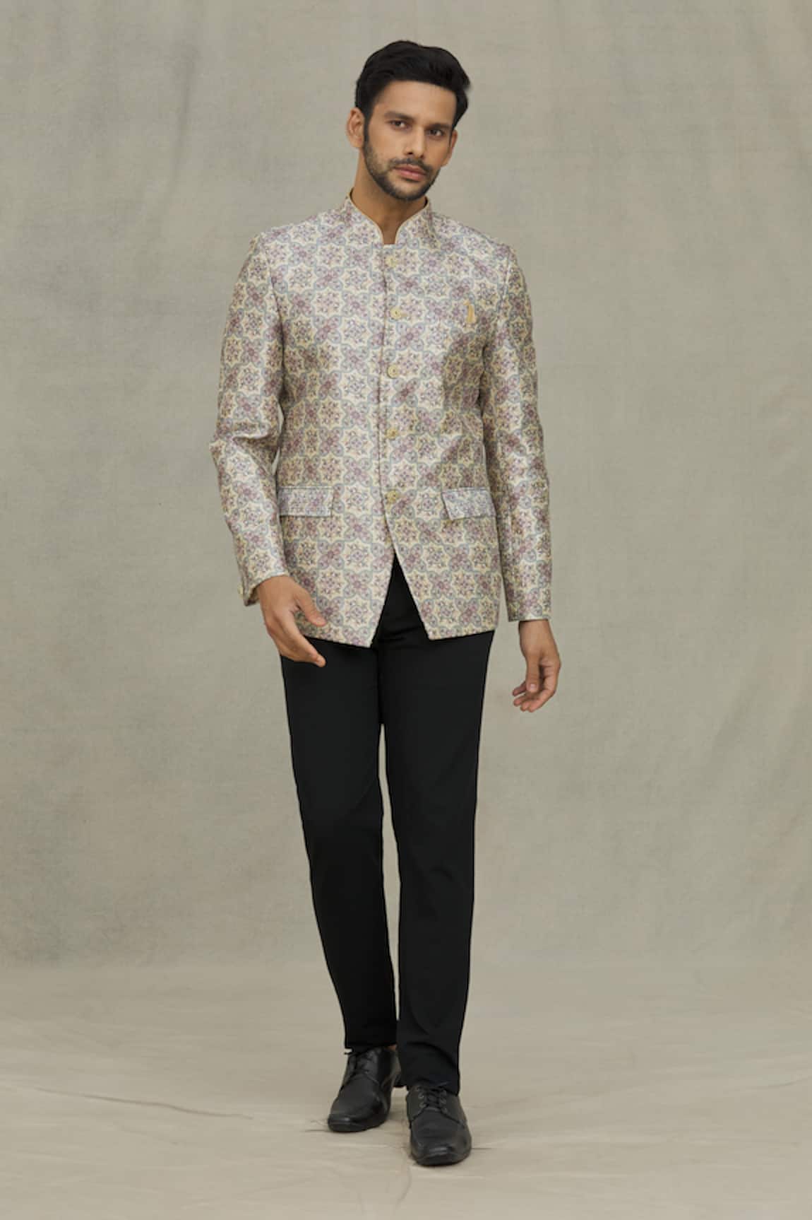 Arihant Rai Sinha Florette Woven Bandhgala 