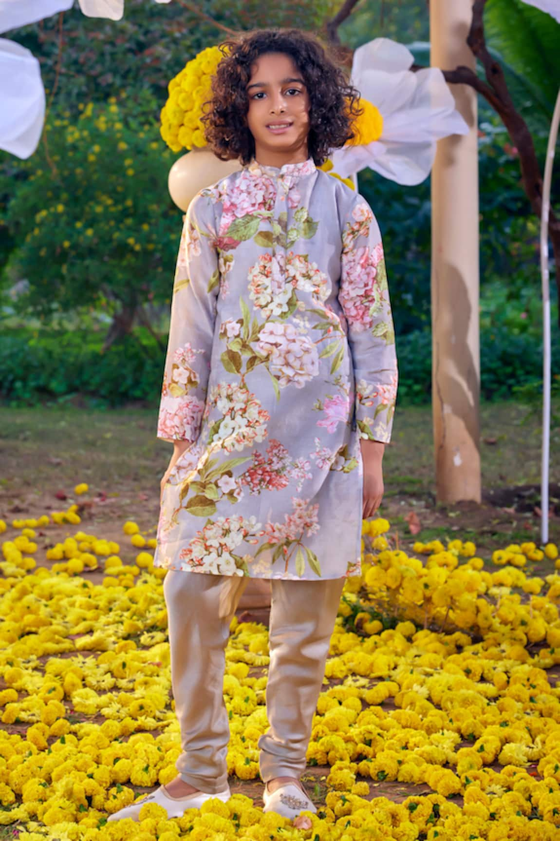 Kalista Viraj Floral Pattern Kurta & Churidar Set