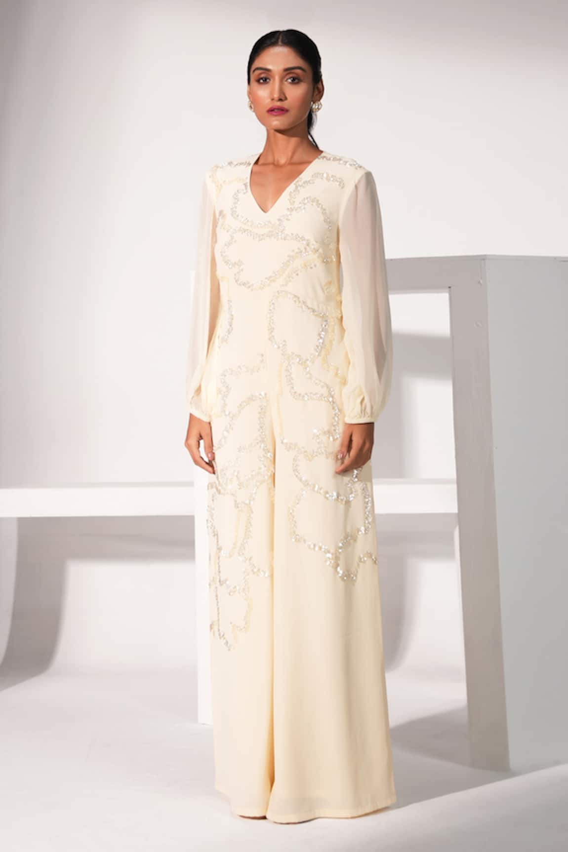 Nayantara Couture Alora Sequin Embroidered Jumpsuit