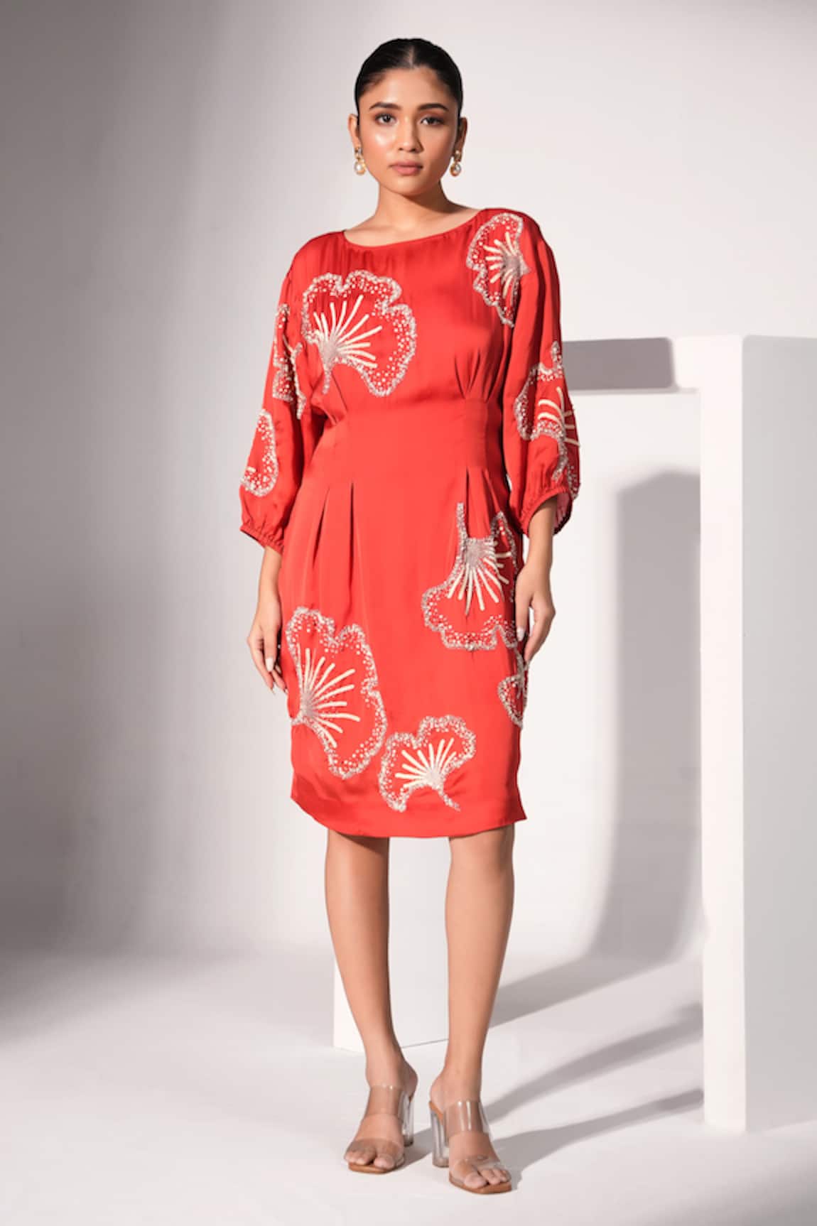 Nayantara Couture Aurelia Sequin Embroidered Pleated Dress