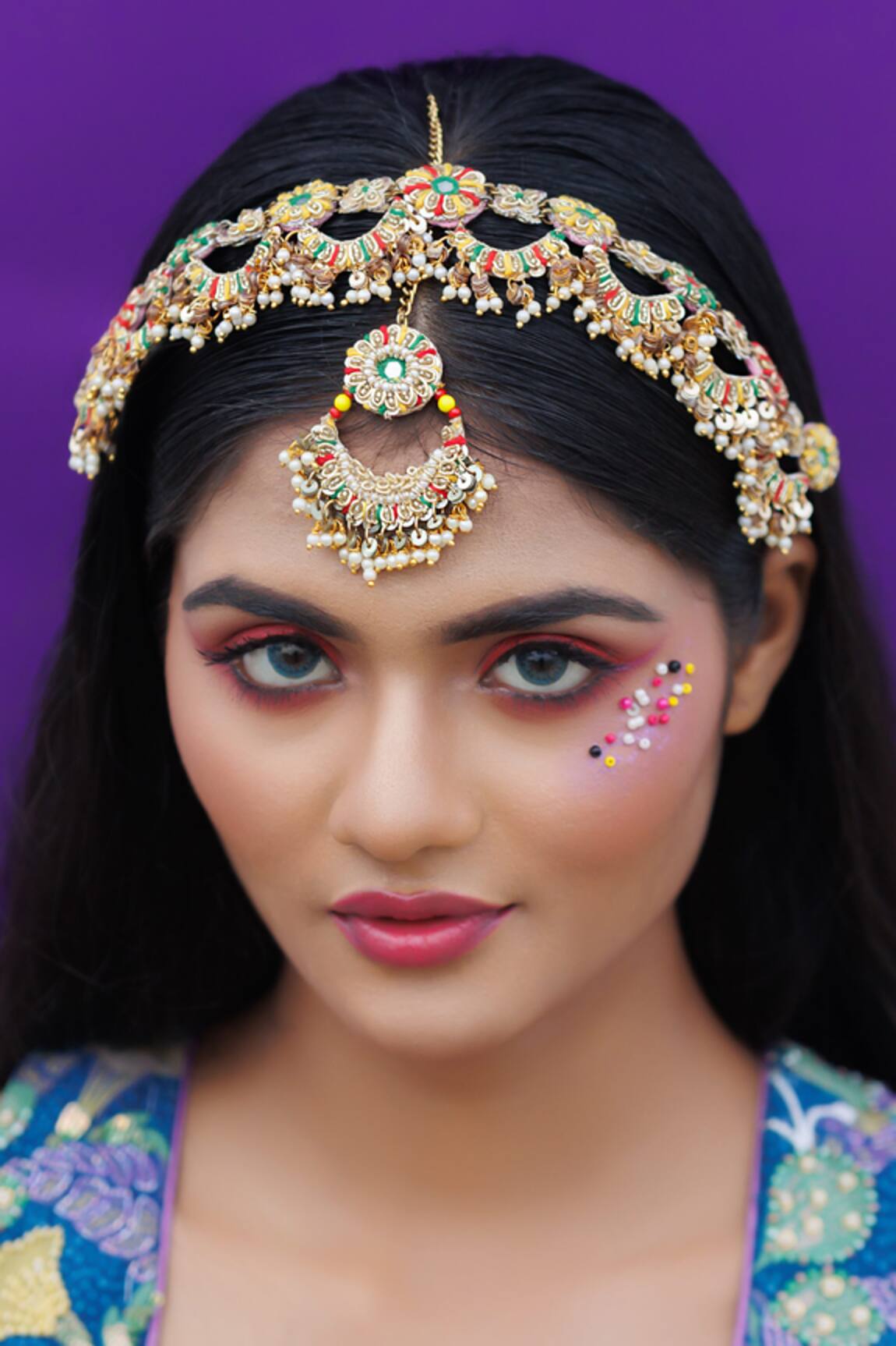 Kanyaadhan By Dhirajaayushi Hiranya Chandni Embroidered Mathapatti 