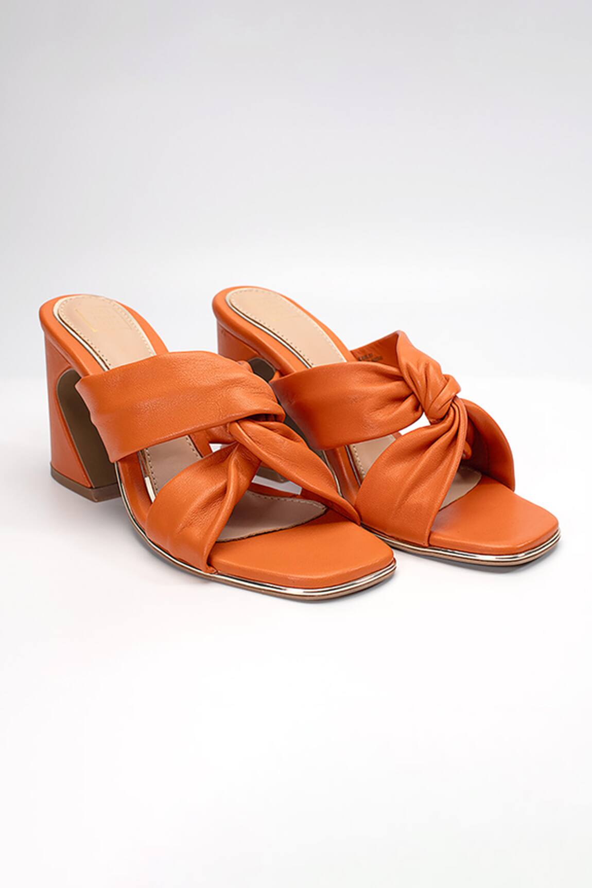 Heel Your Sole Lulu Knotted Strap Block Heels