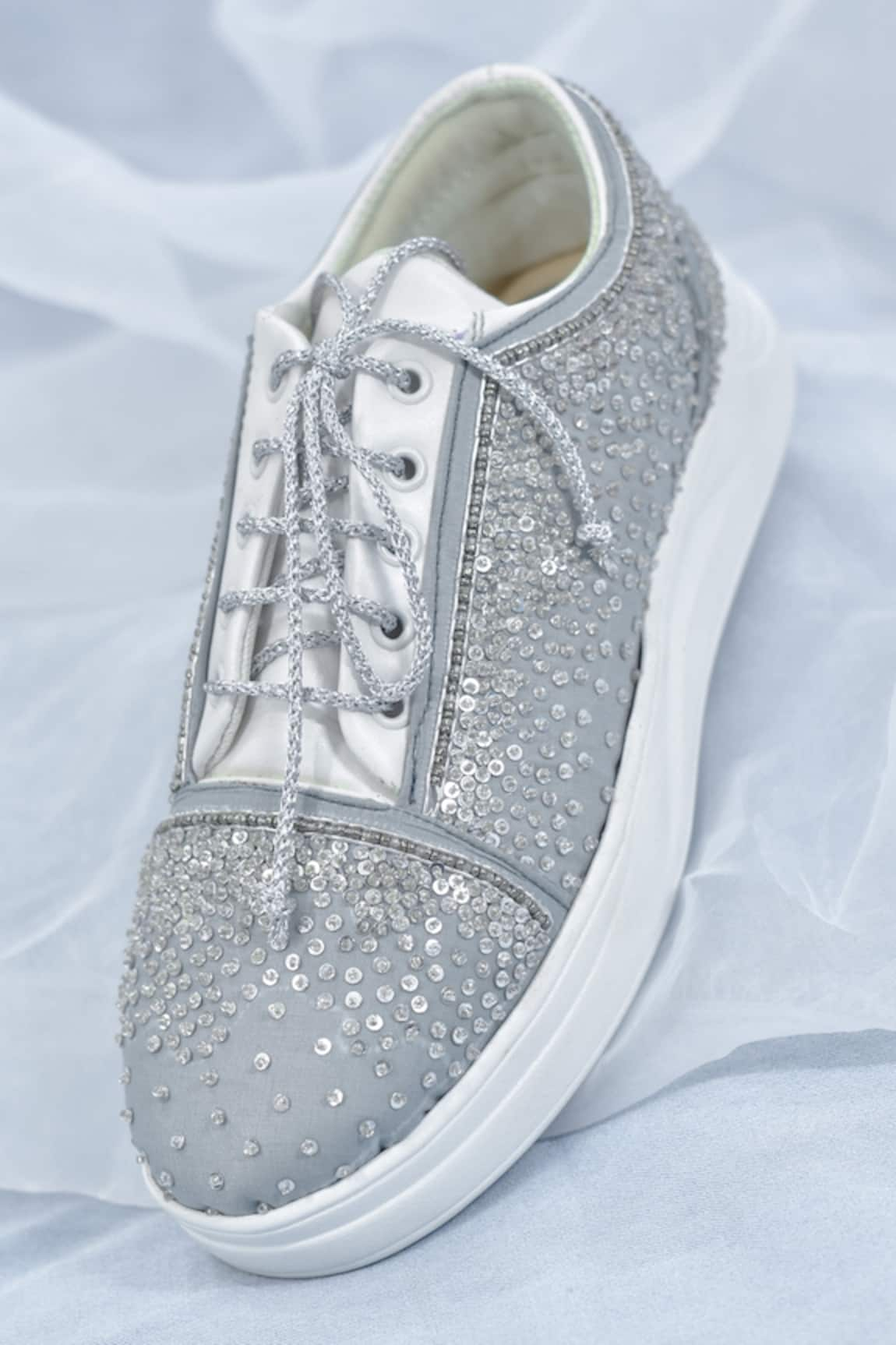 AROUND ALWAYS Sitara Sequin Embroidered Sneakers