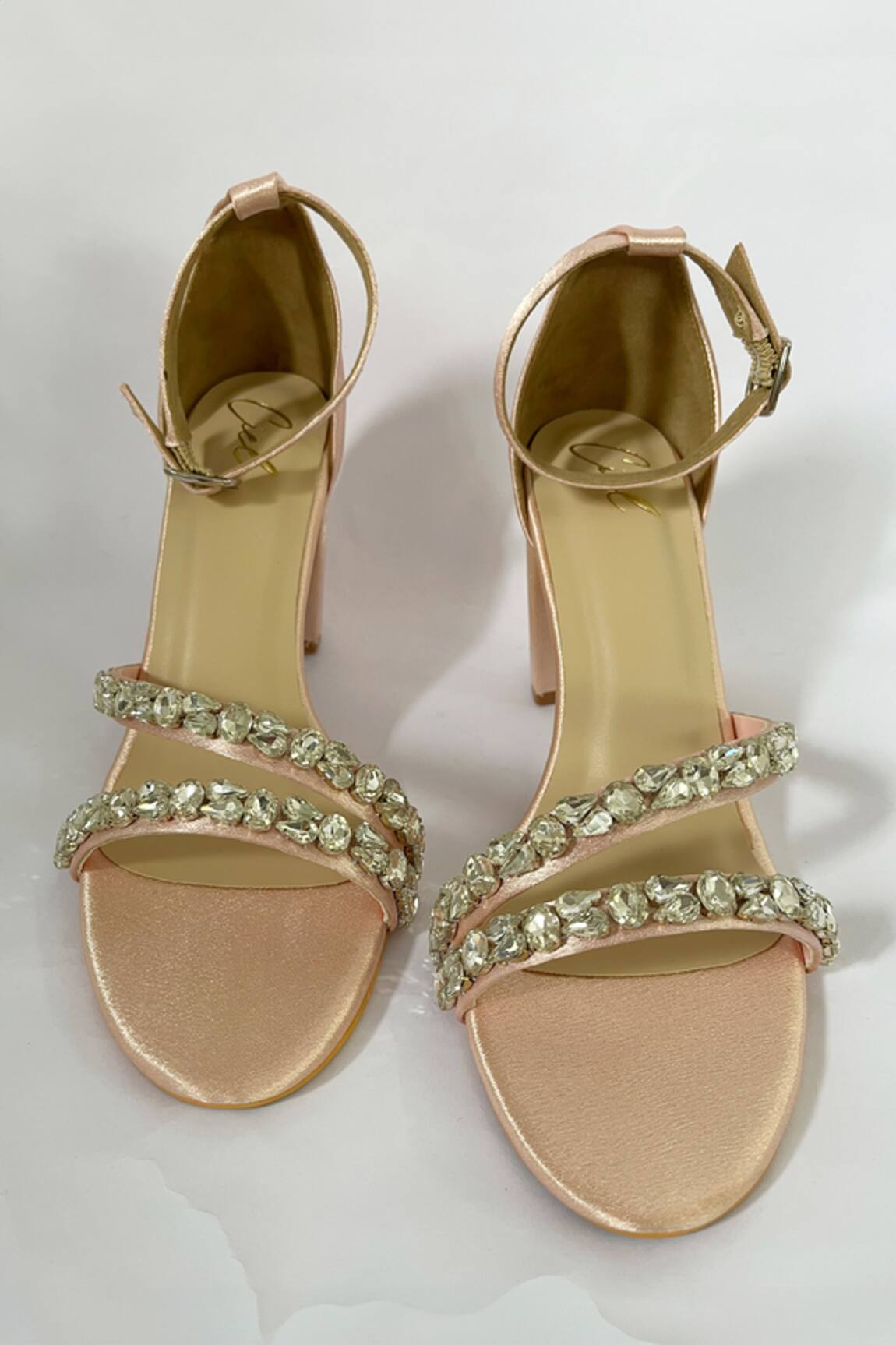 Ciel Quinn Embellished Block Heels