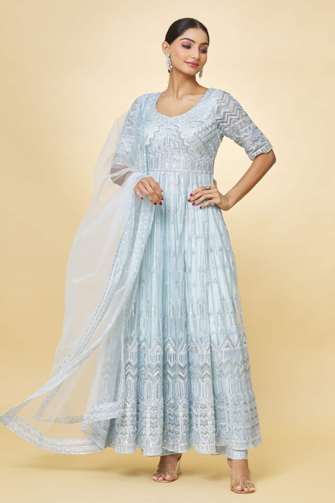 Priyaa Hand Embroidered Anarkali Set