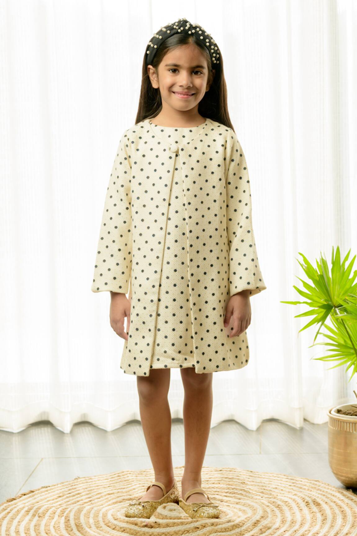 Fairies Forever Polka Dot Pattern Jacket With Dress