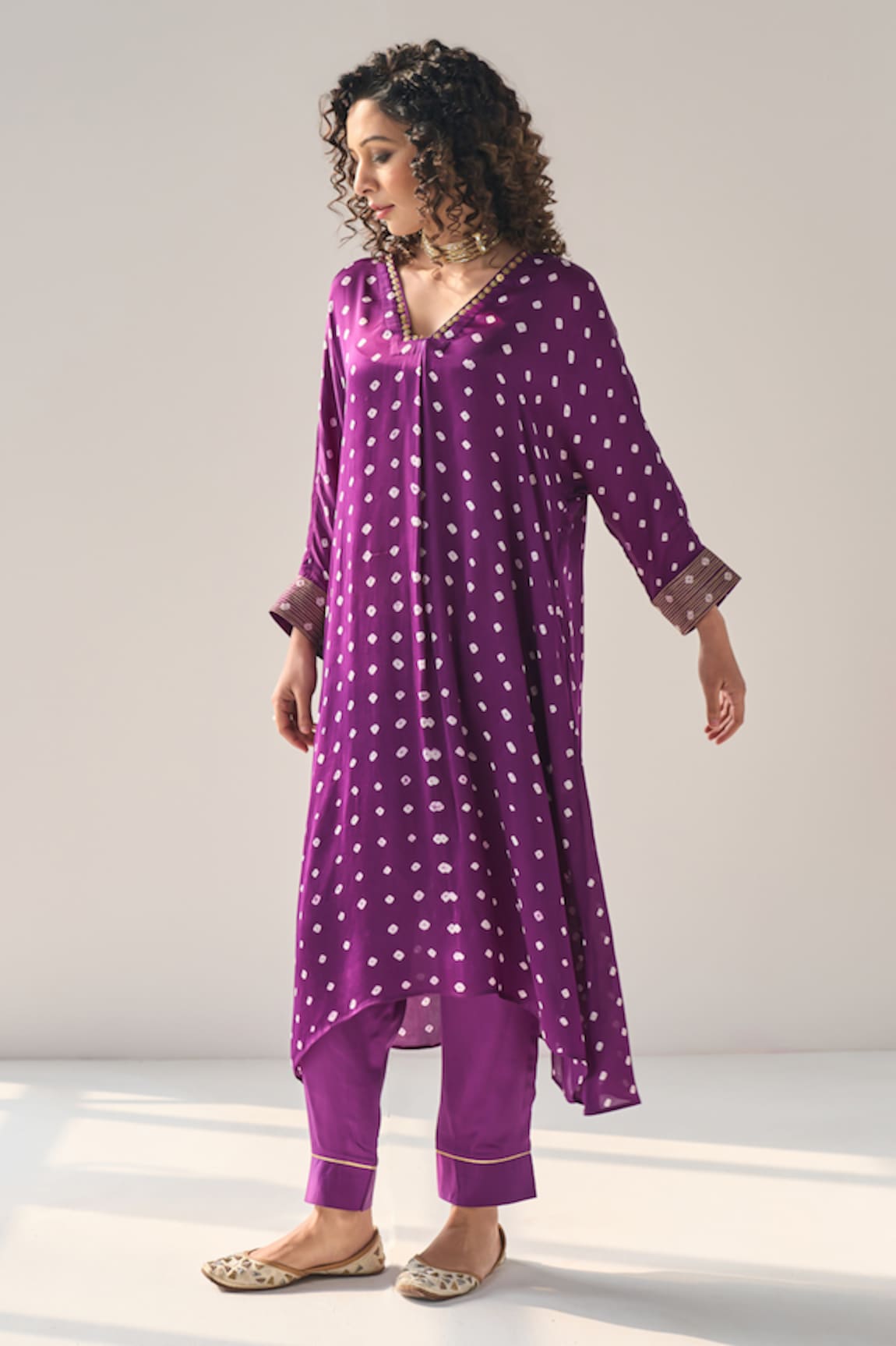 Label Mansi Nagdev Aahana Bandhani Kurta With Pant