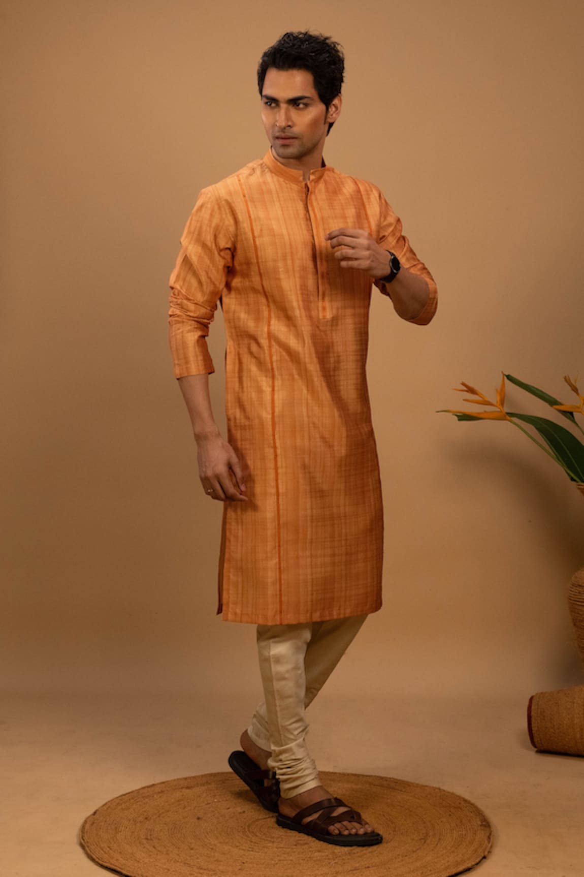 Agape Straight Kurta & Churidar Set