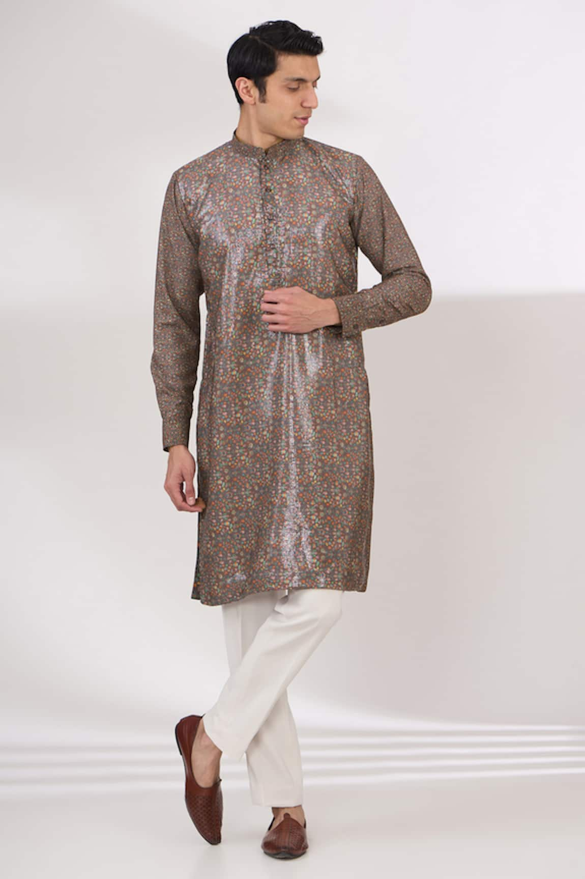 Rabani & Rakha Printed Kurta & Pant Set