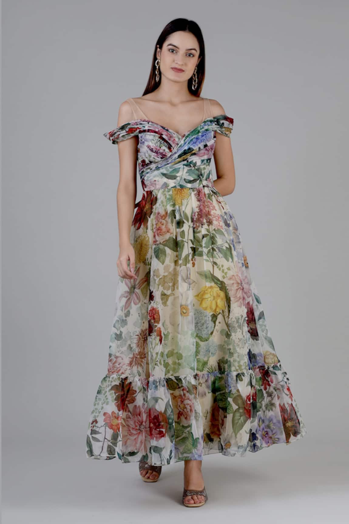 Geisha Designs Josephine Print Gown