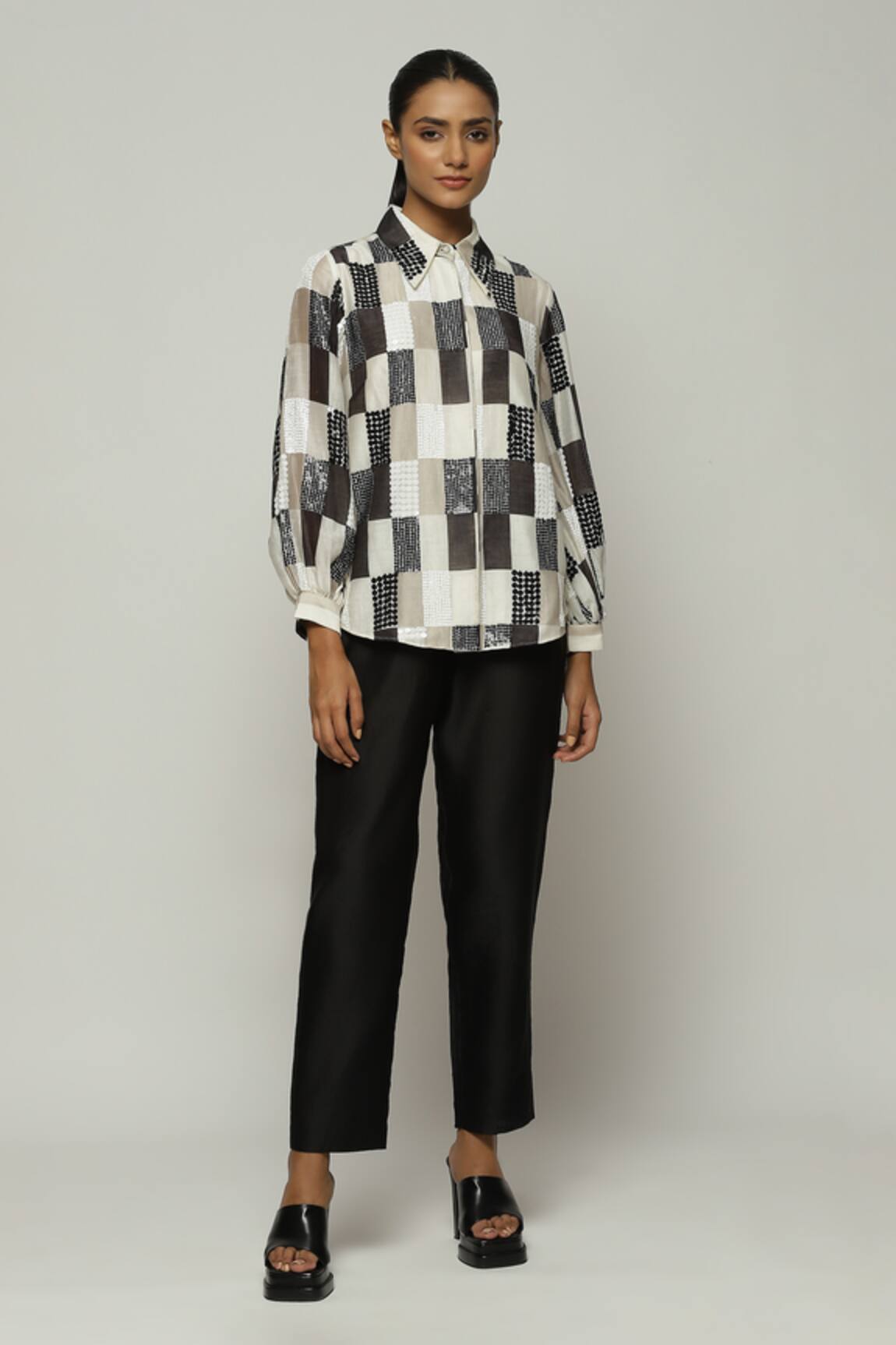 Abraham And Thakore Checkered Print Shirt 