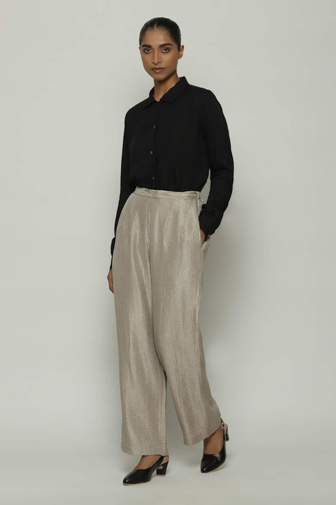 Abraham And Thakore Silk Trouser 