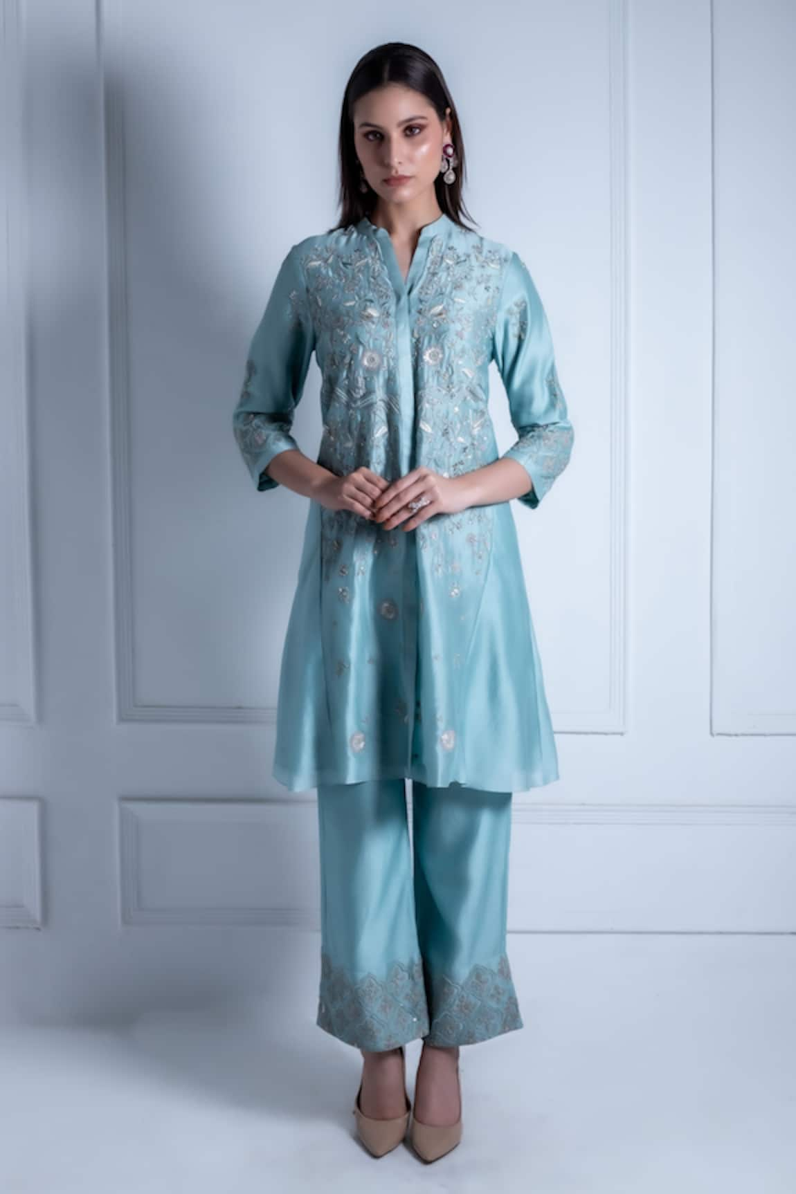 Radhika & Raghav Cleo Ivy Blossom Embroidered Kurta With Pant