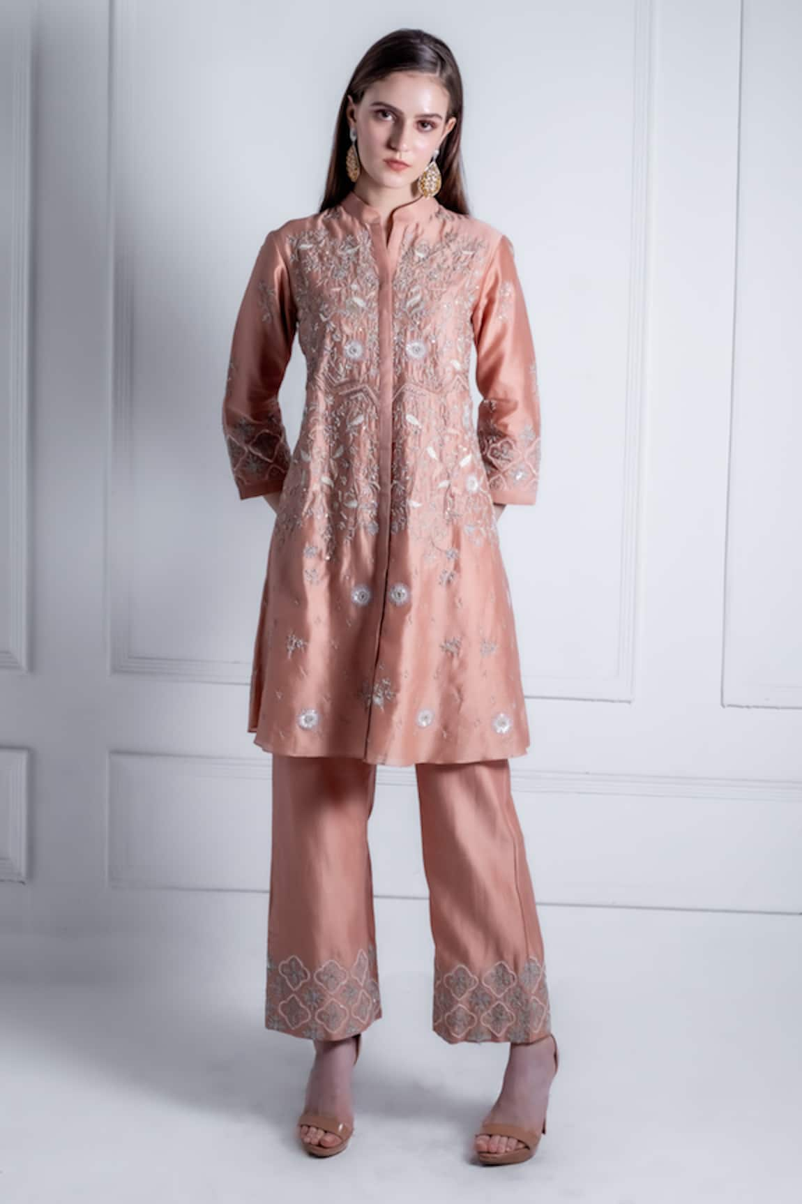 Radhika & Raghav Cleo Ivy Flora Embroidered Kurta With Pant