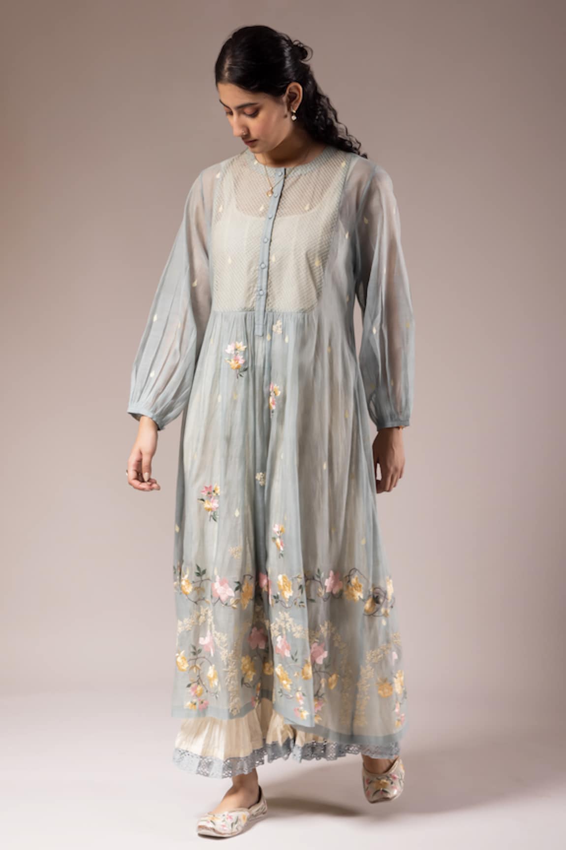 PRAMA BY PRATIMA PANDEY Ambrosia Embroidered Kurta With Inner Dress