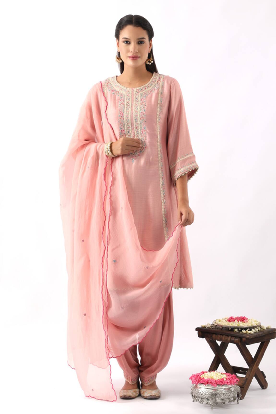 Nemaani Dori & Thread Work Kurta Salwar Set 