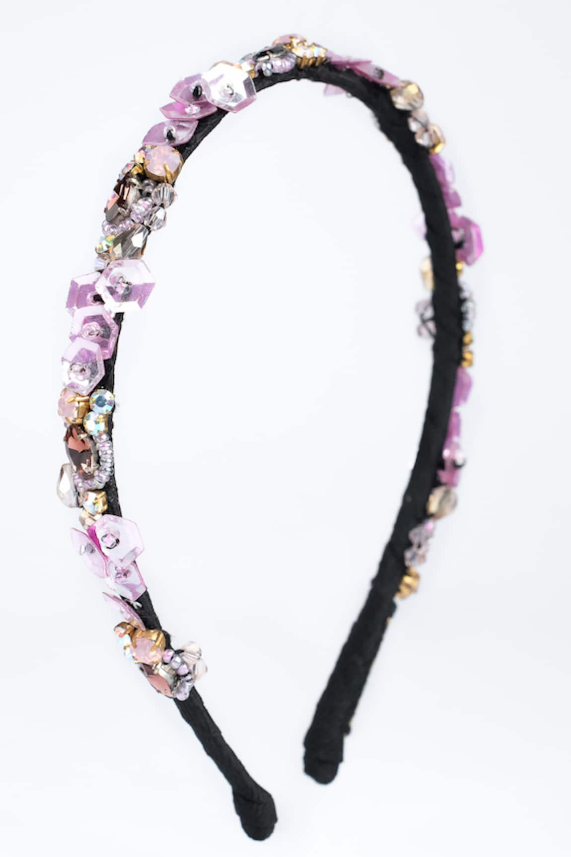 Born Flash Beads & Crystal Embellished Hair Band