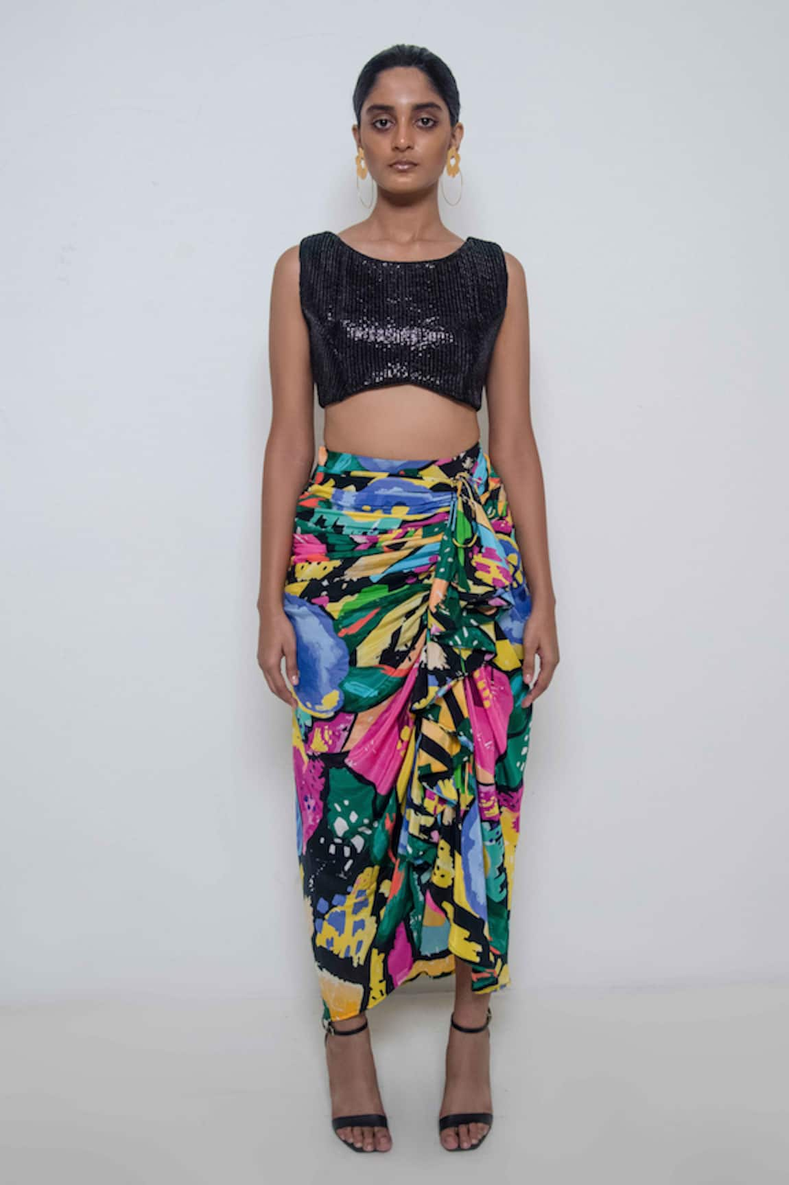 Rimi Nayak Abstract Print Skirt