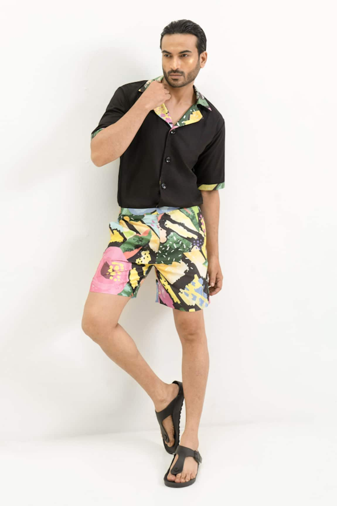 Rimi Nayak Shirt With Floral Print Shorts