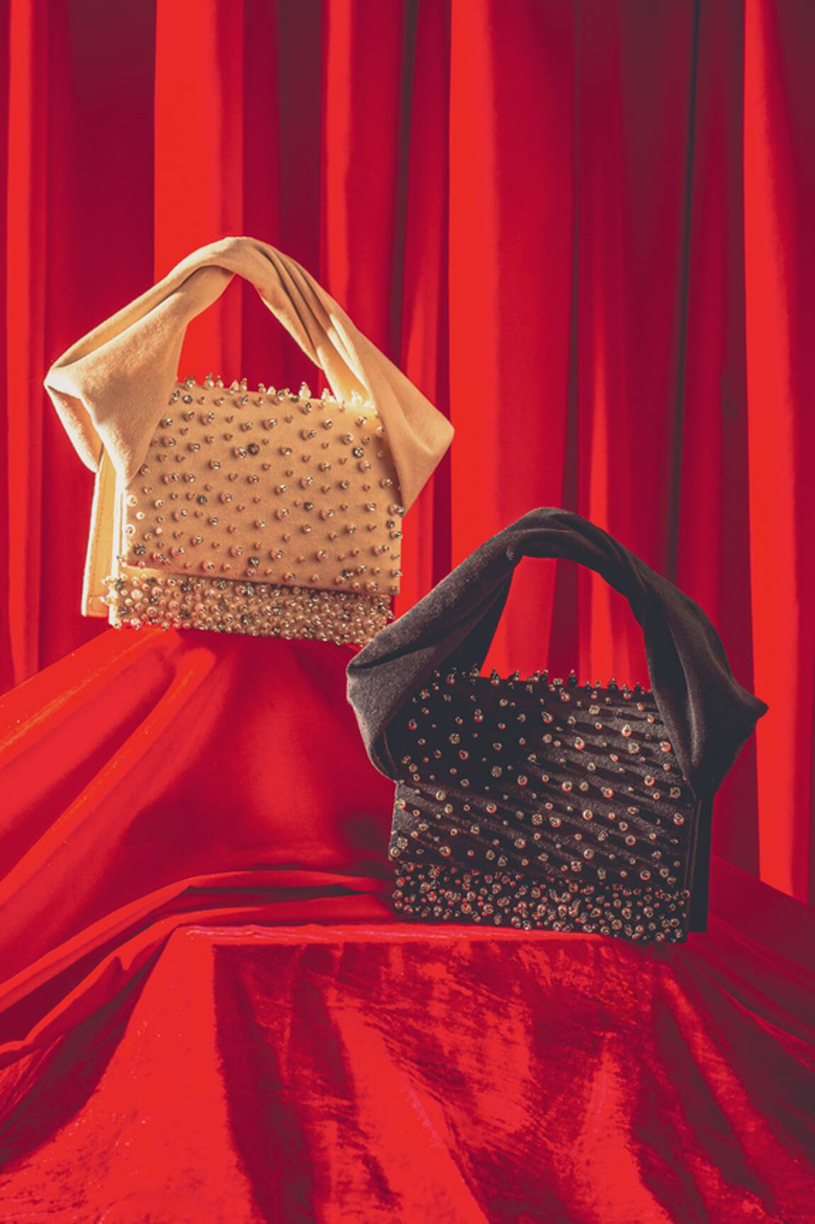 Forever Noor Venti Swarovski Studded Bag