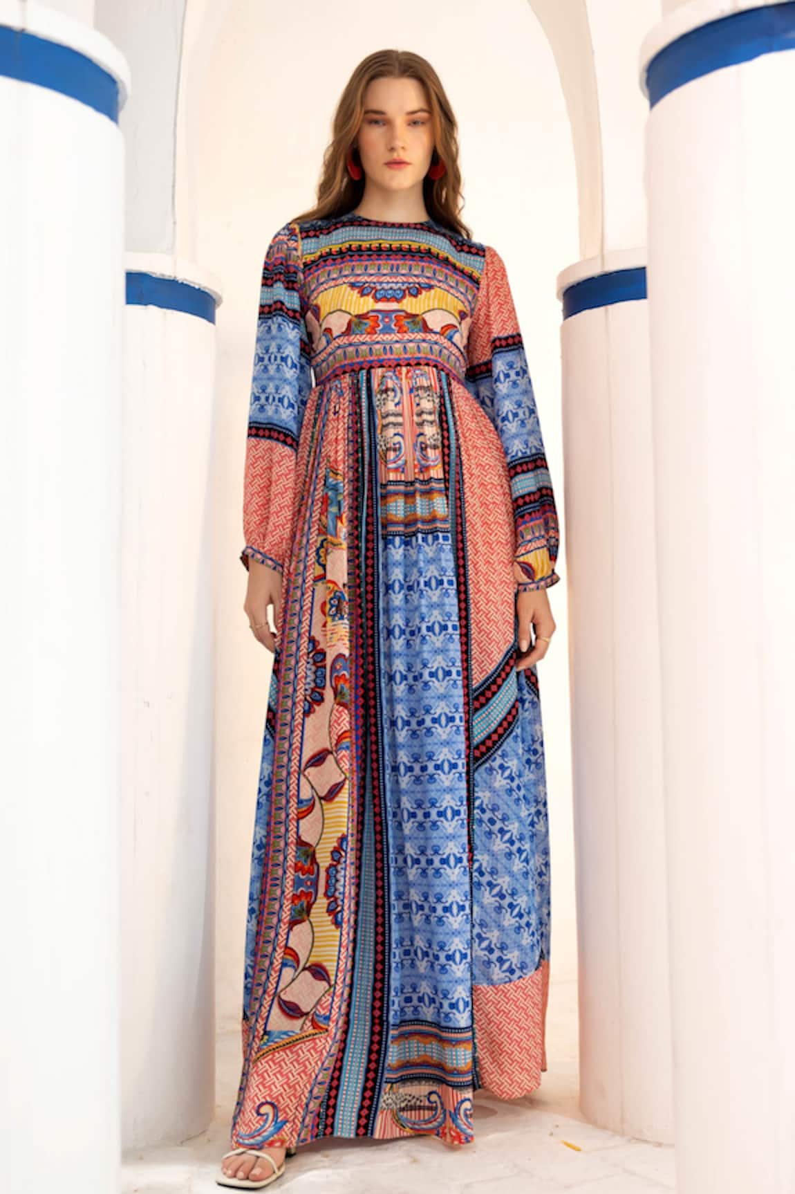 Bhanuni By Jyoti Marcelina Printed Maxi Dress