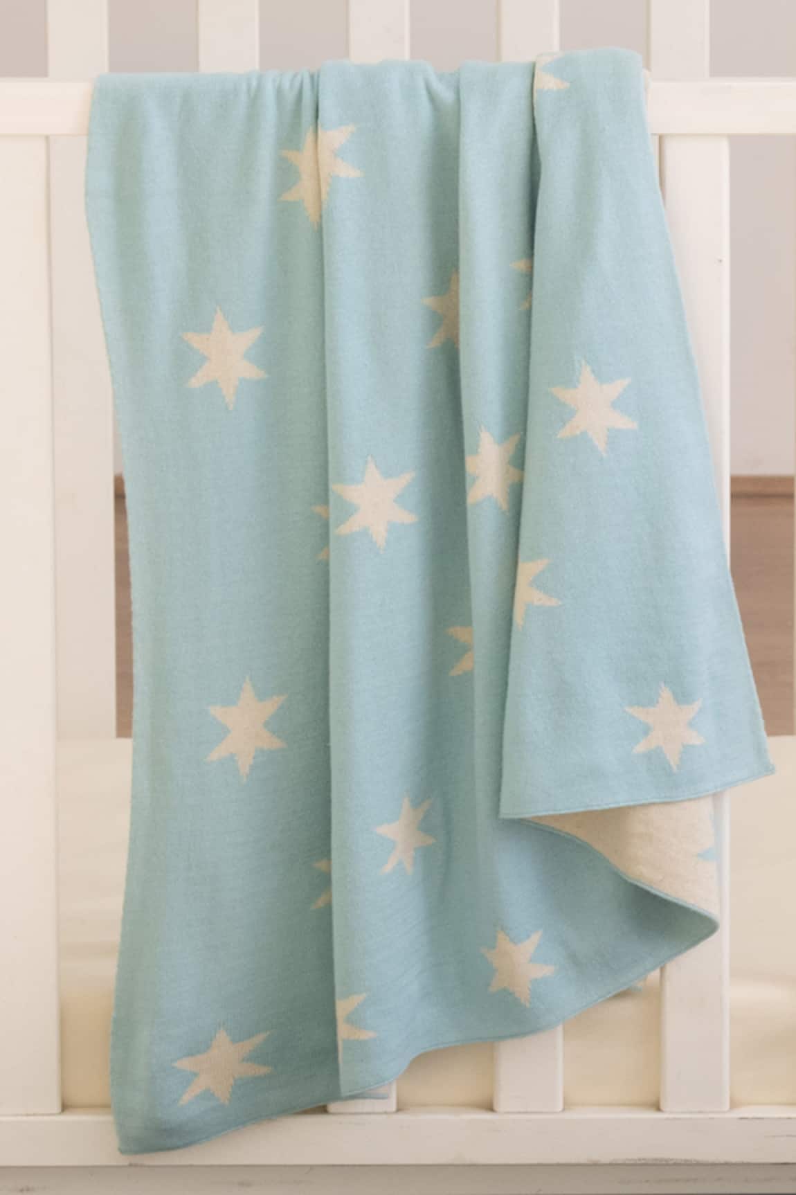 Houmn Puffy Star Pattern Baby Blanket & Toy Set