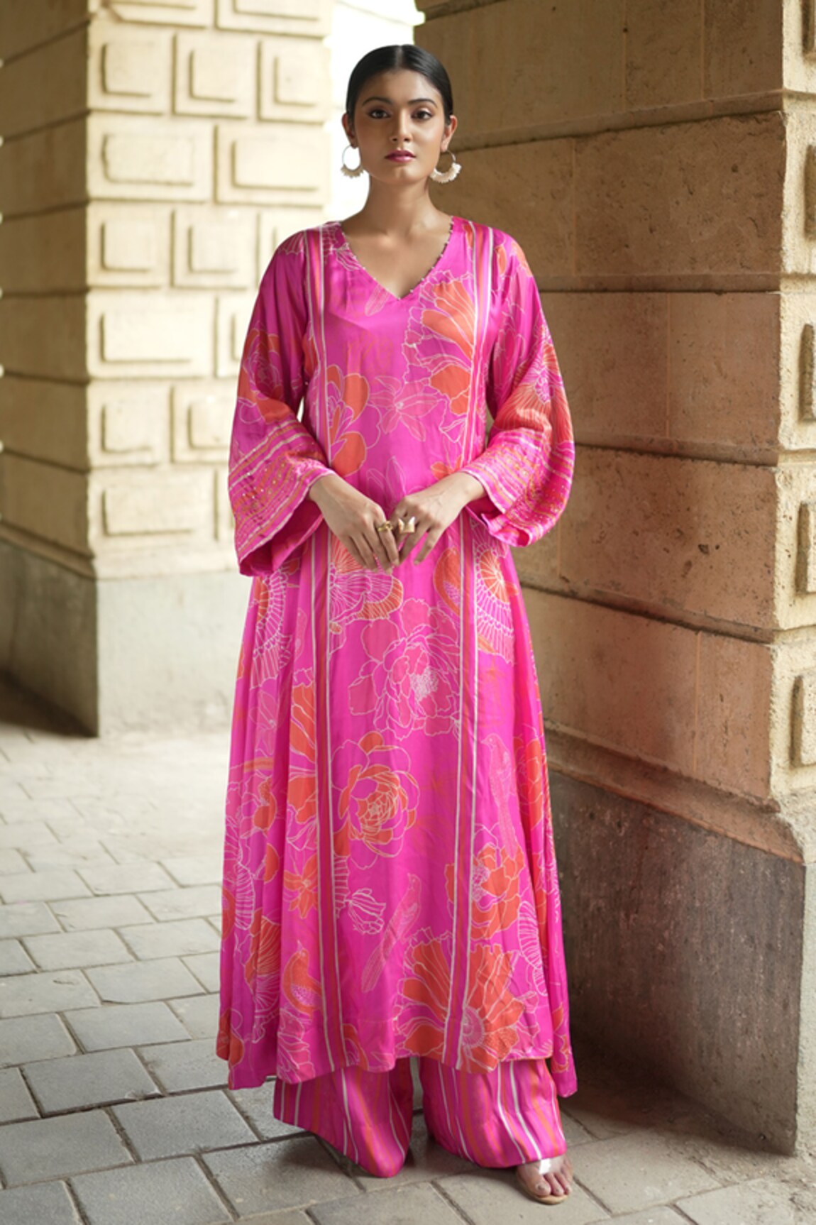 Almaari by Pooja Patel Floral Print Kurta With Pant