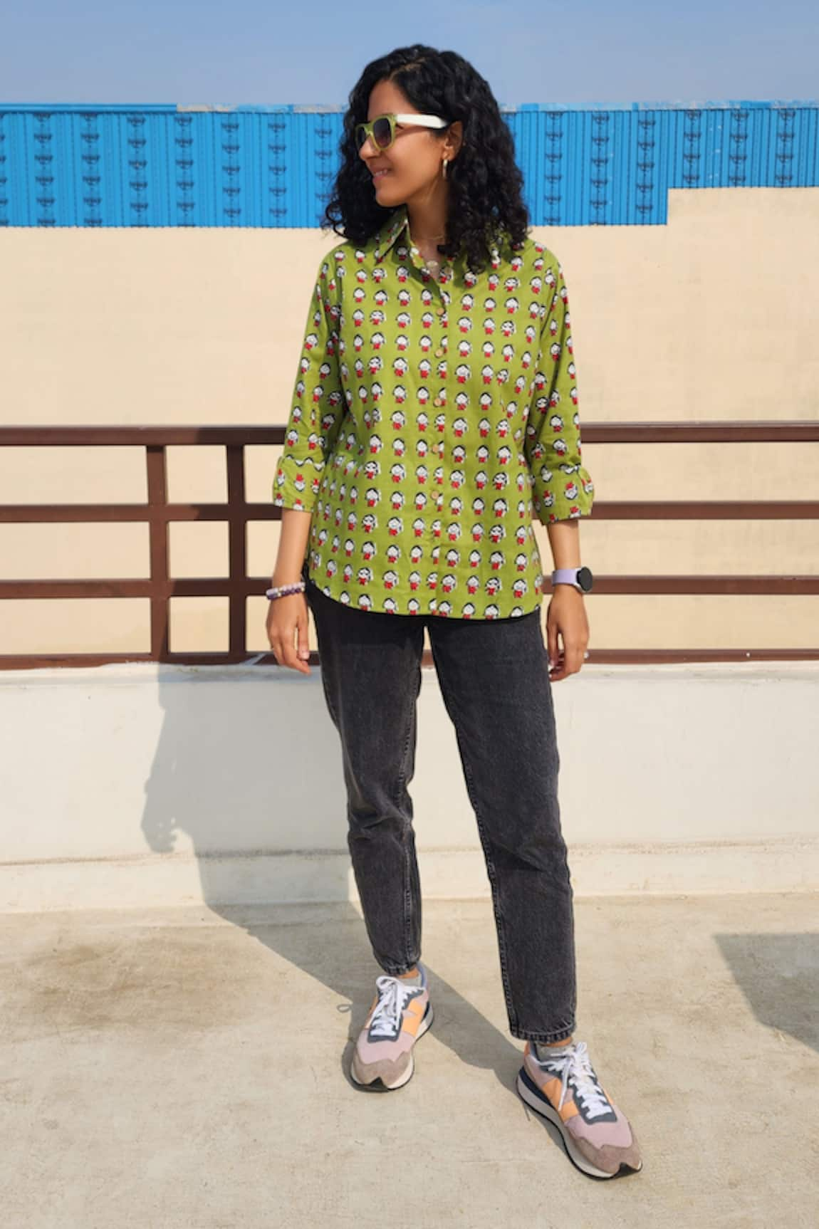 Gulaal Cotton Figurine Print Shirt