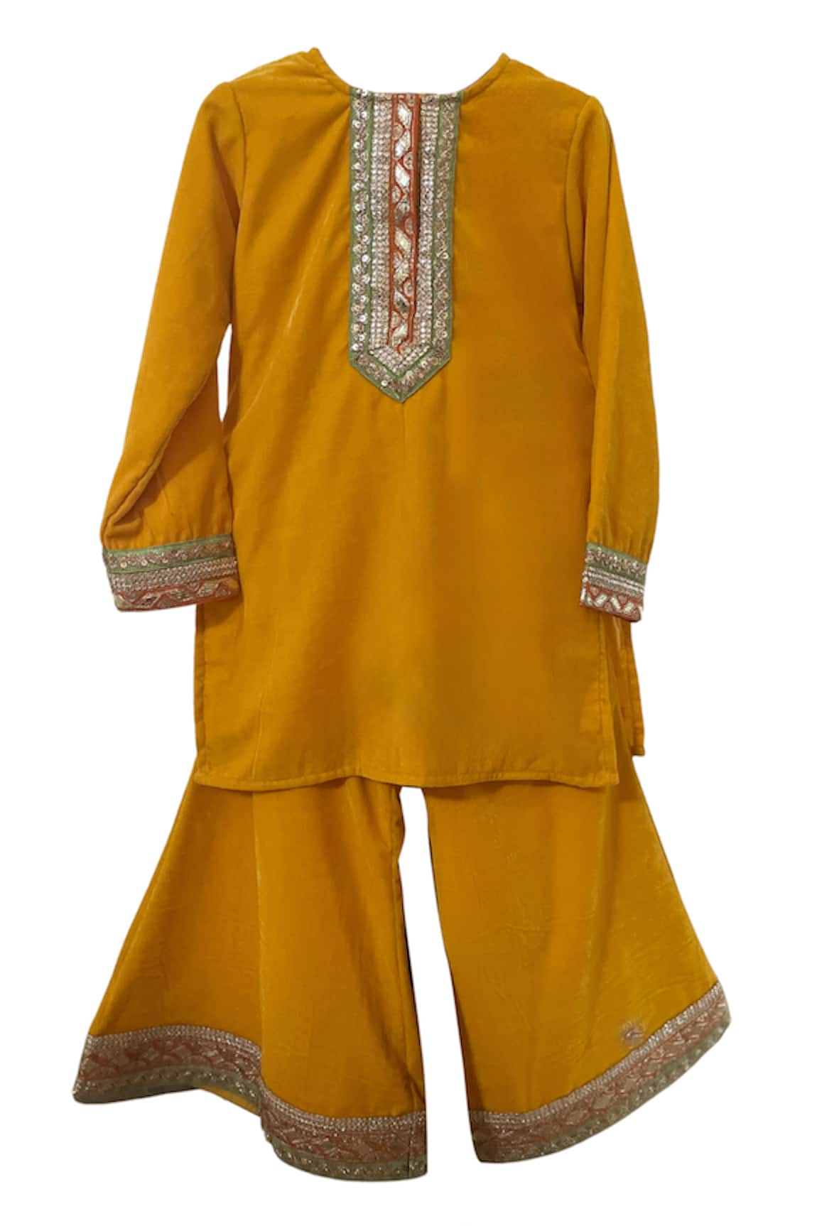 MINIME ORGANICS Velvet Kurta With Sharara