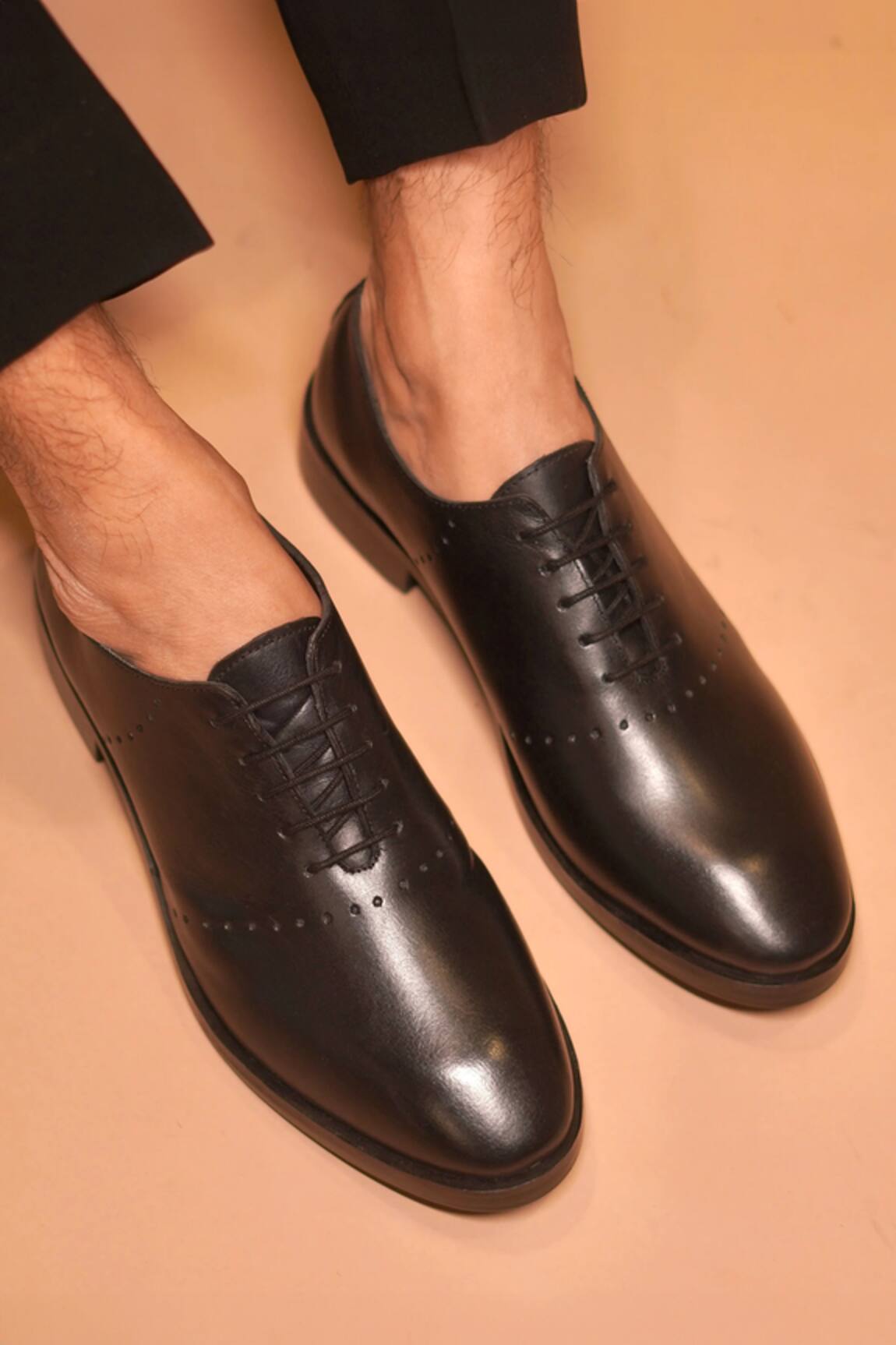 Dmodot Minimalist Black Leather Shoes 