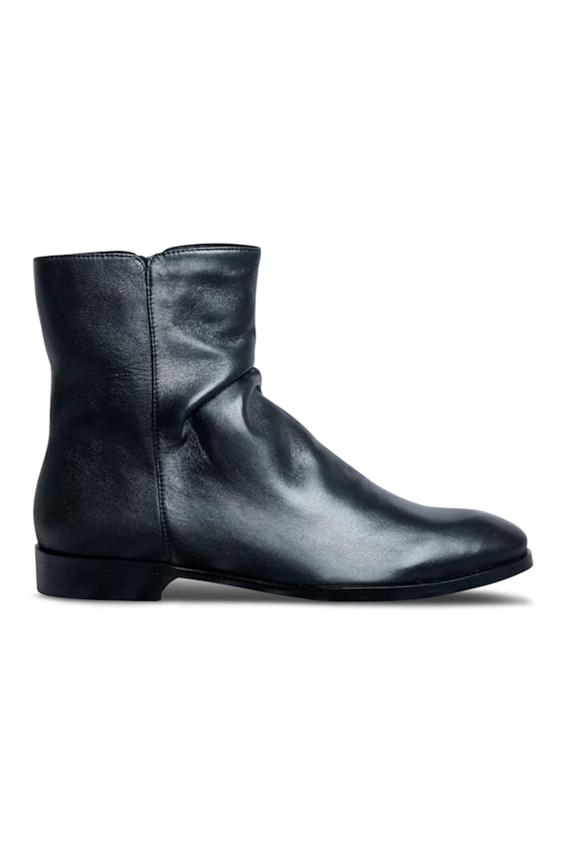 Dmodot Sprazzo Pleated Leather Chelsea Boots