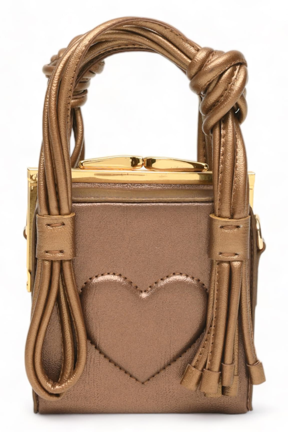 Immri Love Knot Cube Glazed Handbag