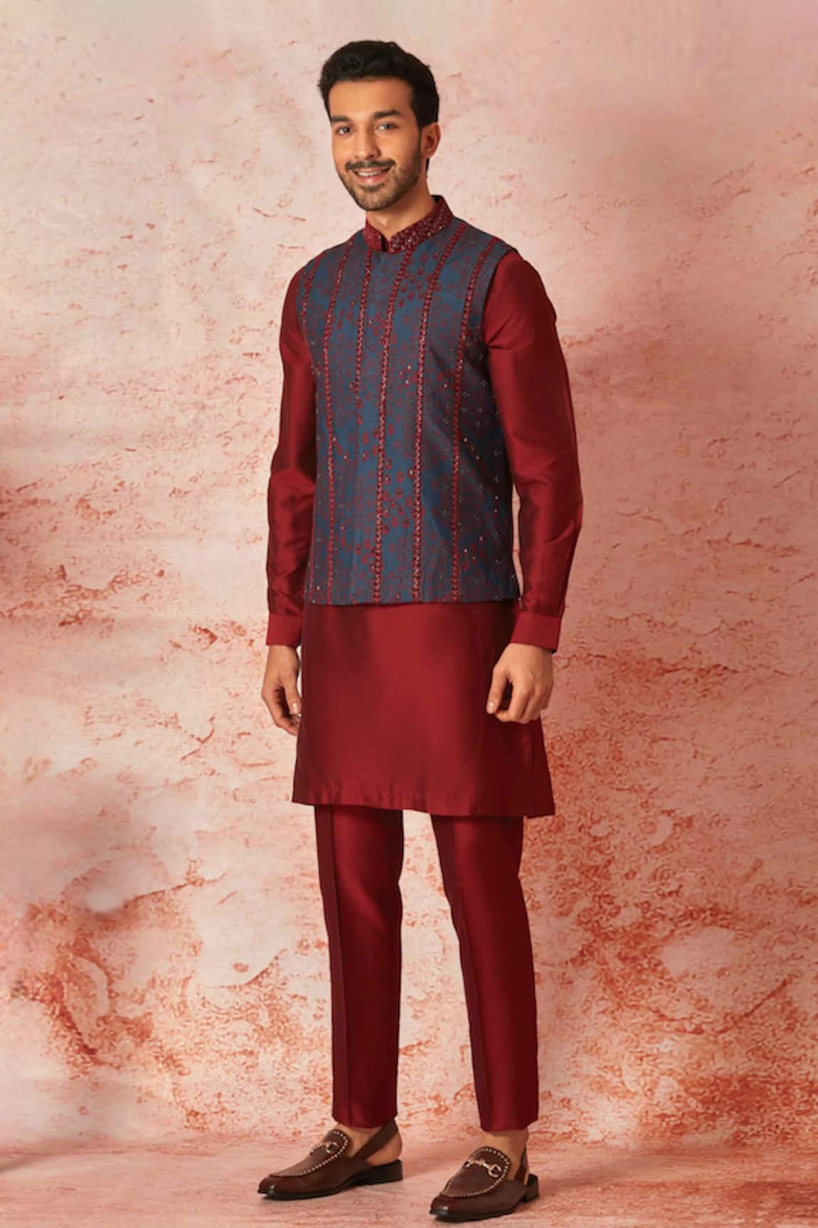 Asuka Floral Embroidered Bundi Set