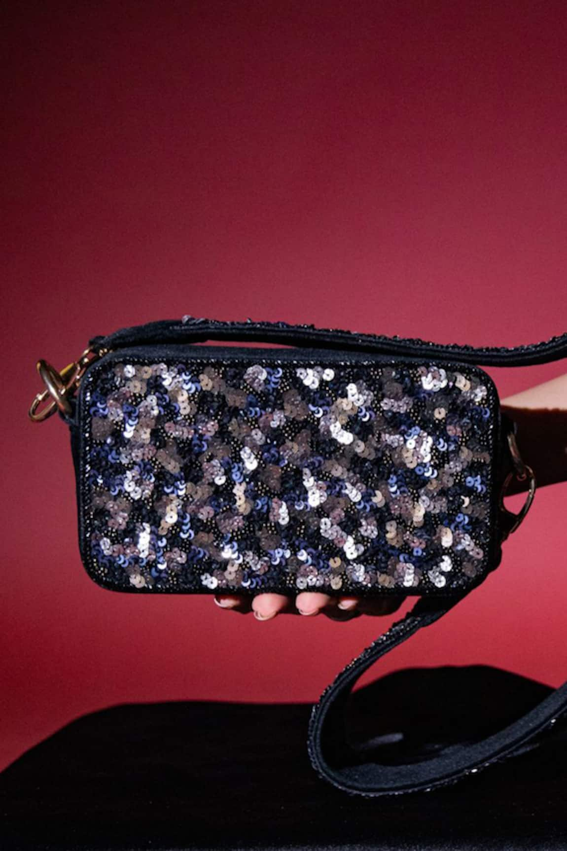 Veruschka by Payal Kothari Anna Sequin Embellished Sling Bag