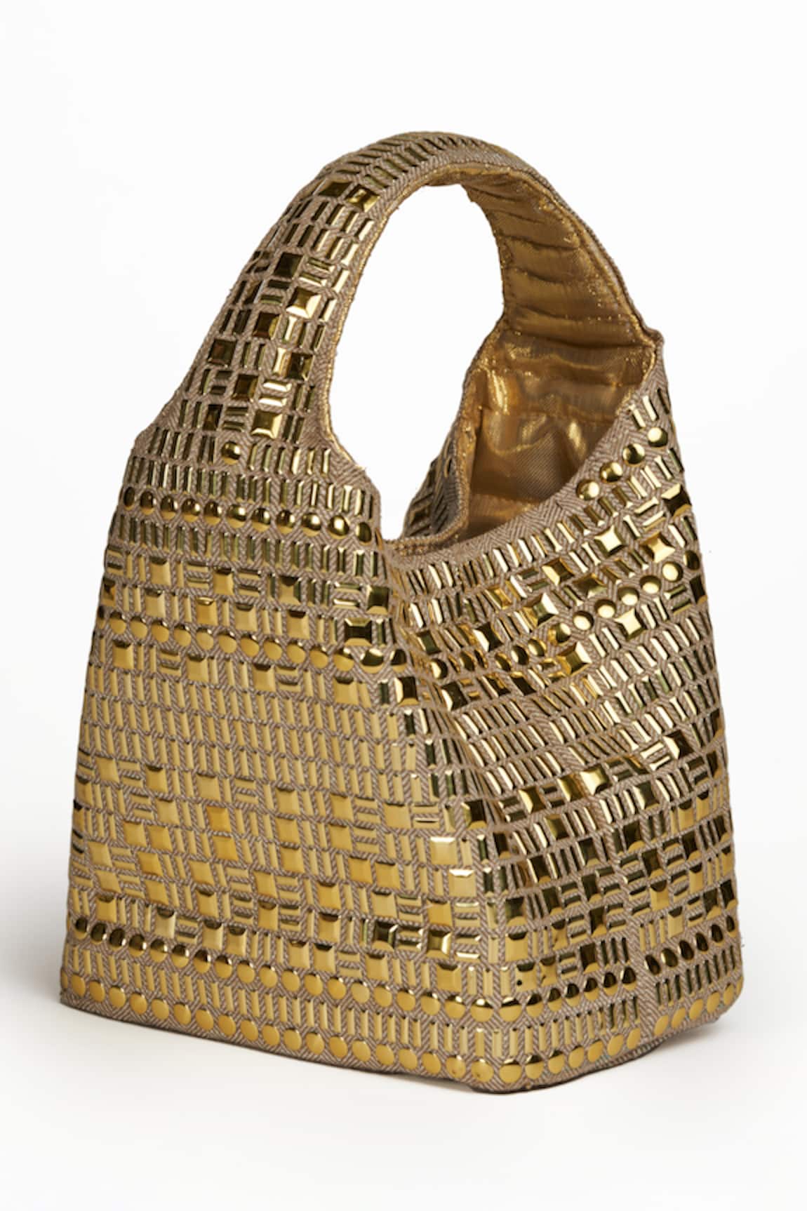 ETCETERA Metal Embellished Structured Bag