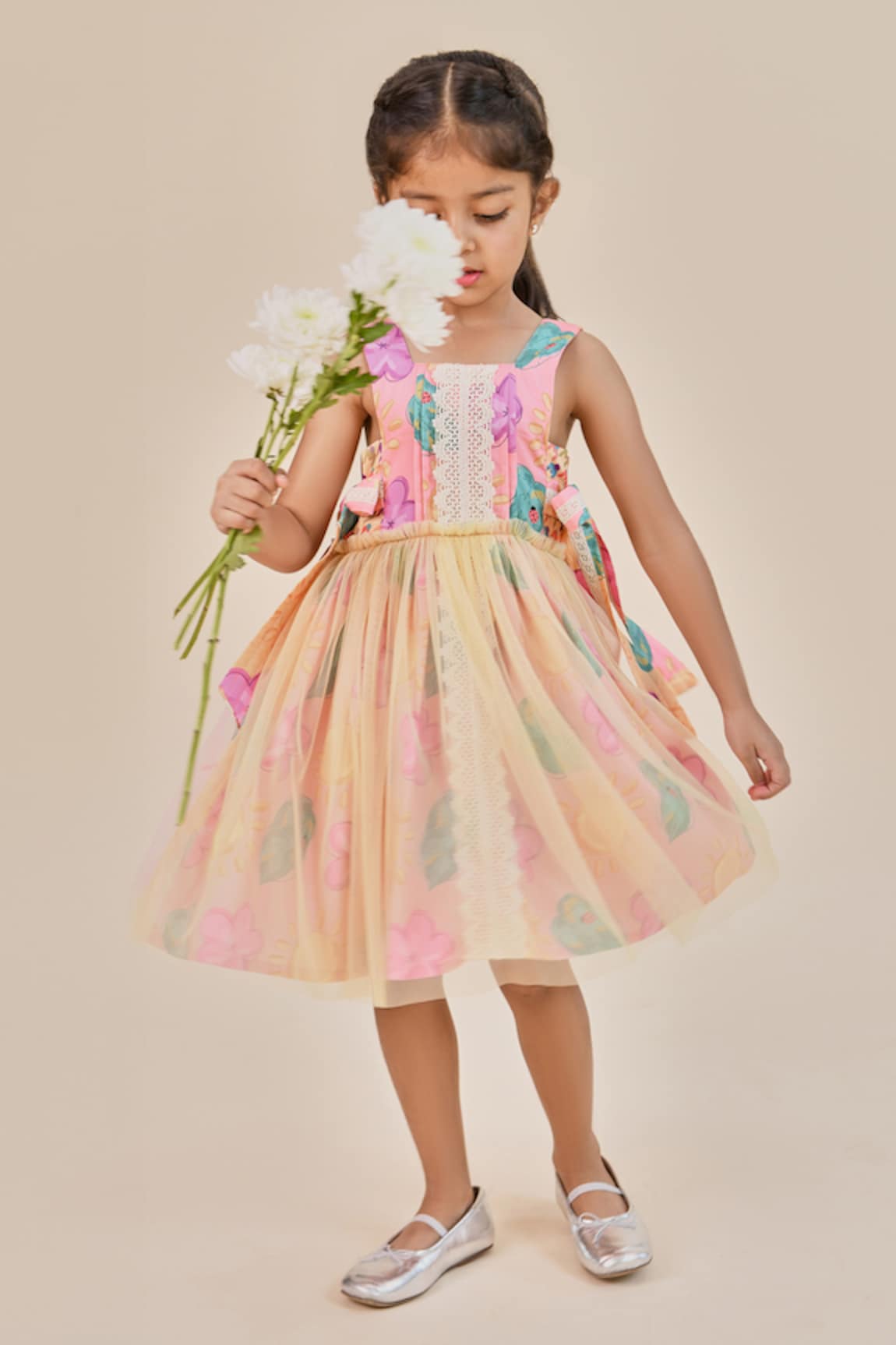 Little Shiro The Dorothy Printed Layered Dress