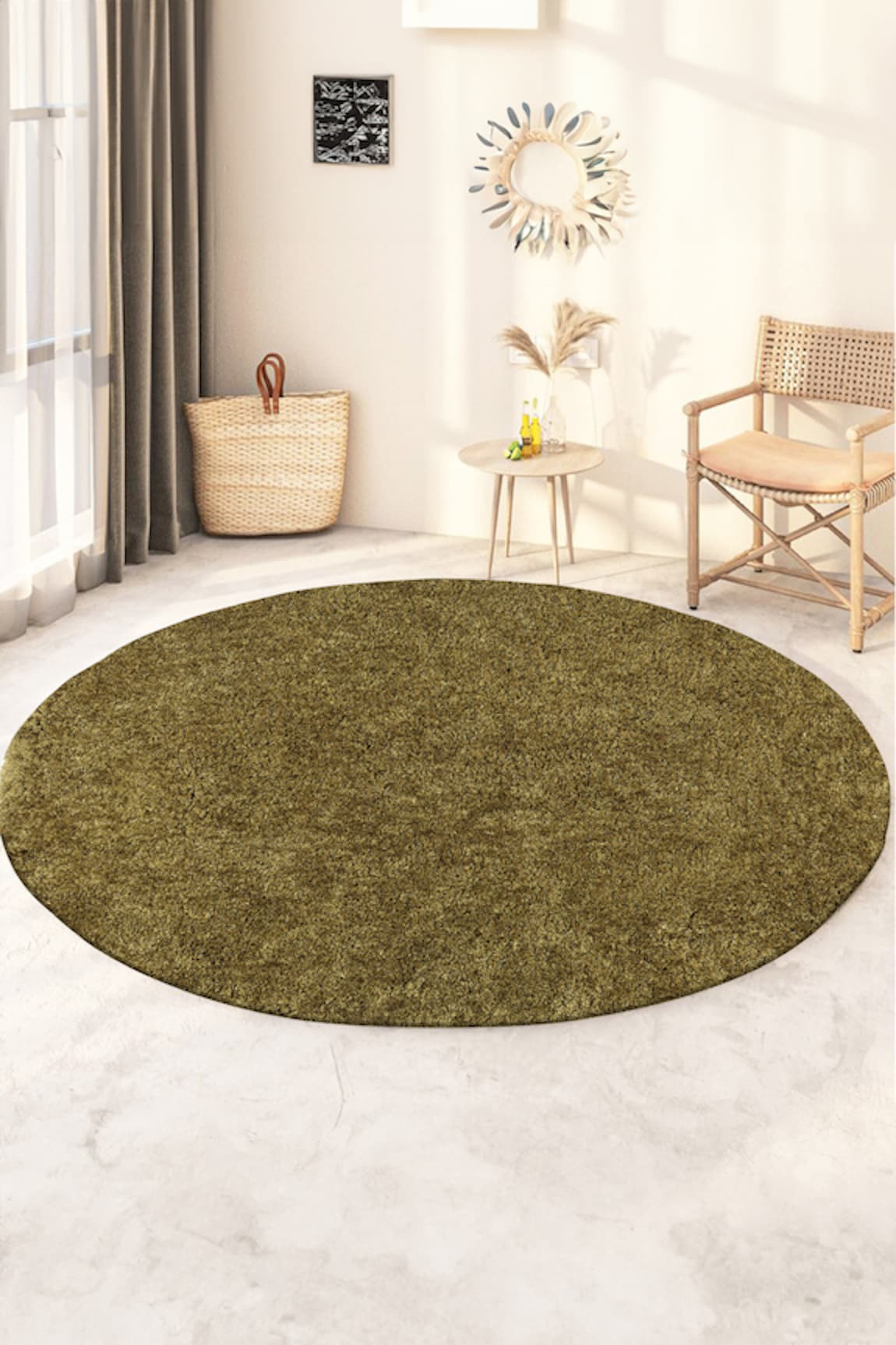 Kaleen India Polyester Round-Shaped Rug