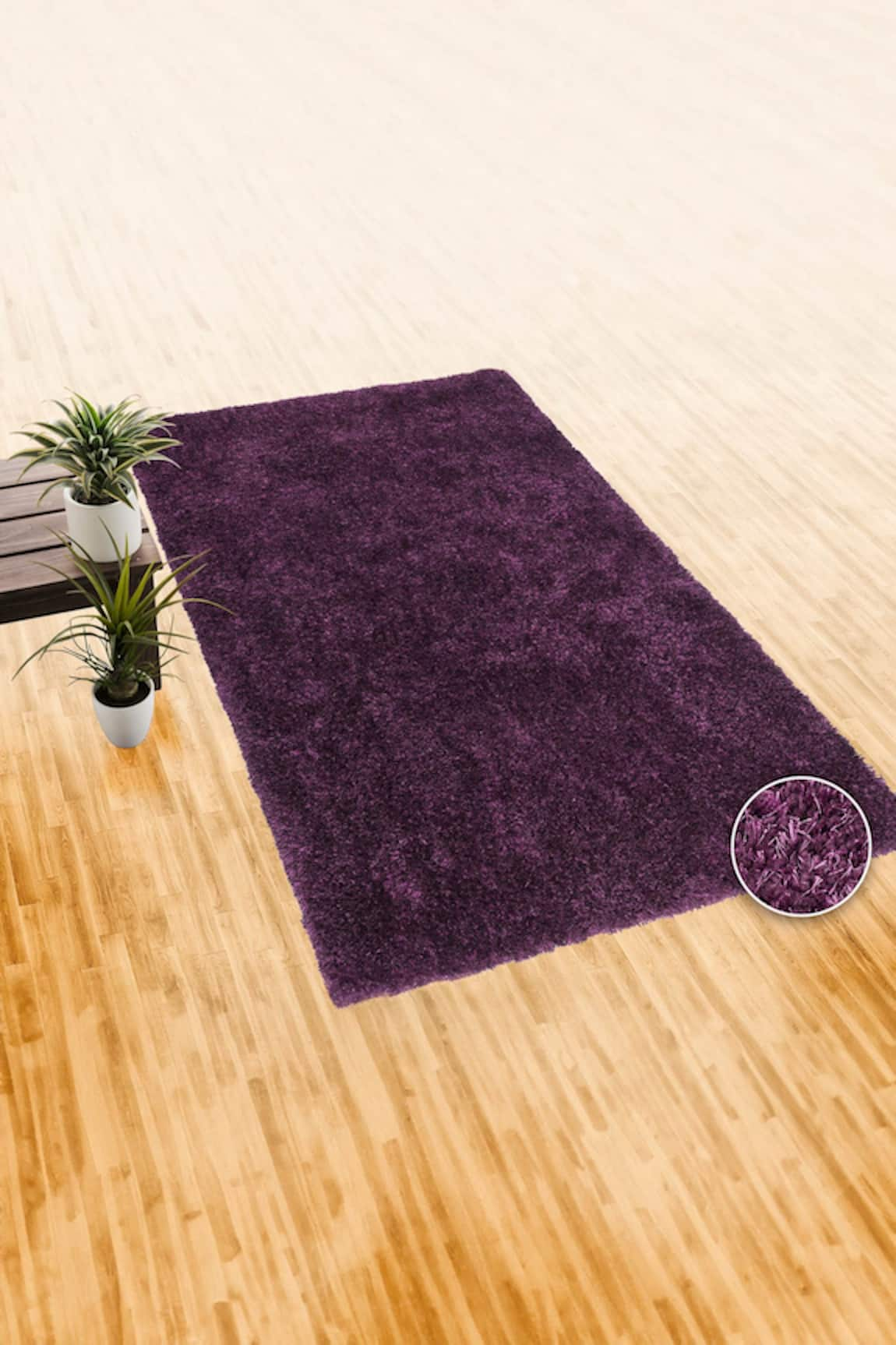 Kaleen India Rectangle Shaped Solid Carpet Rug