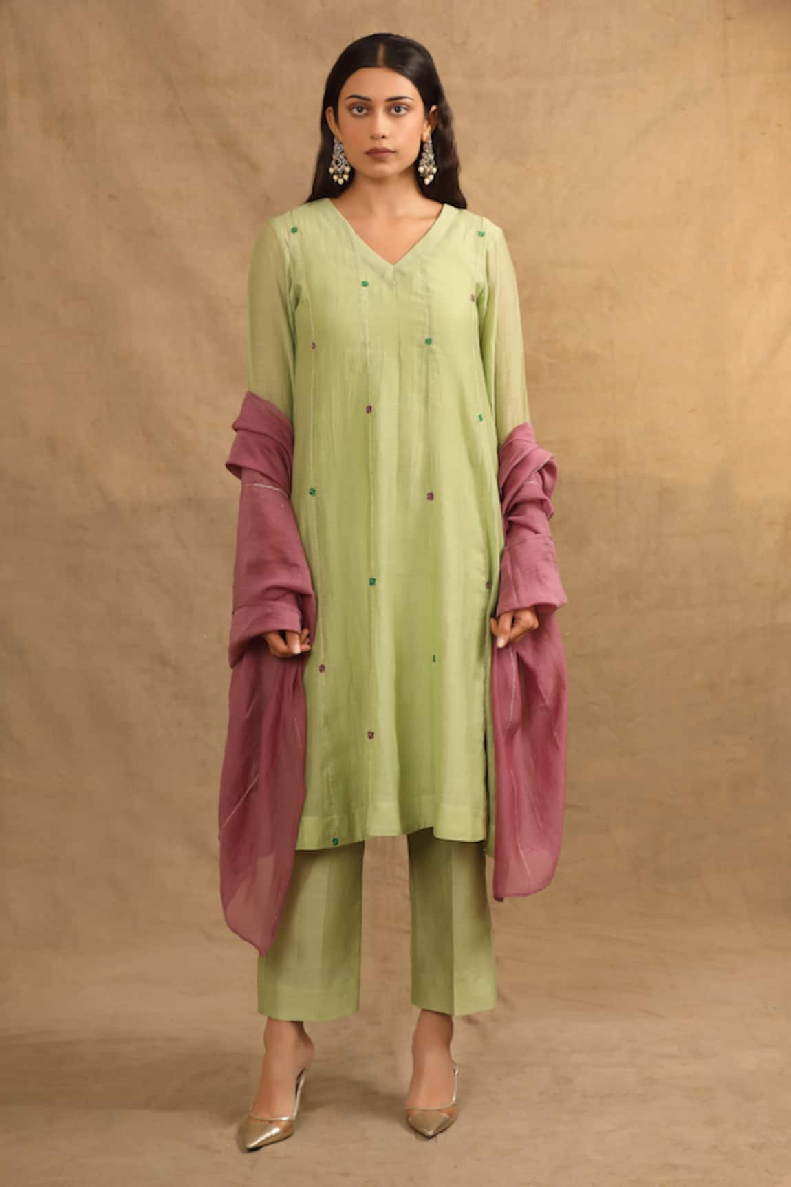 Trendy tokari Zari Work Kurta Set