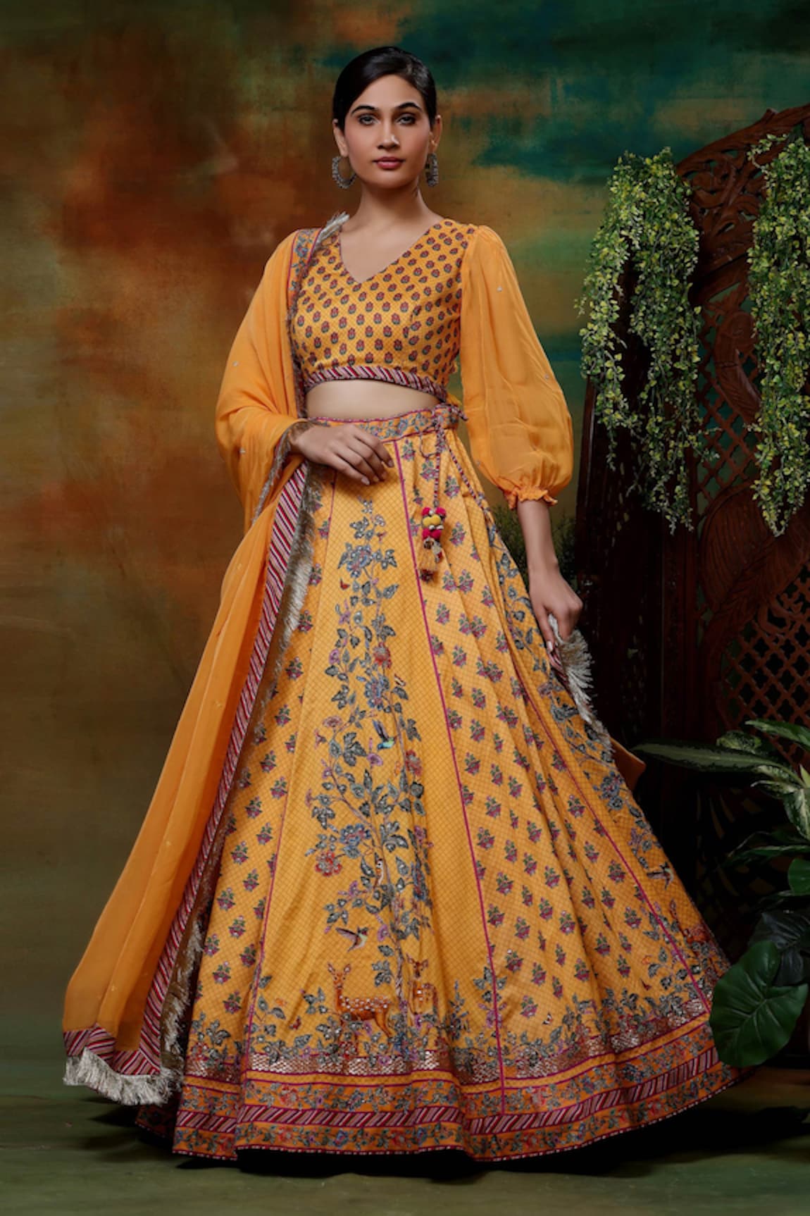 SAMVRIH Swarn Hiran Embroidered Lehenga Set