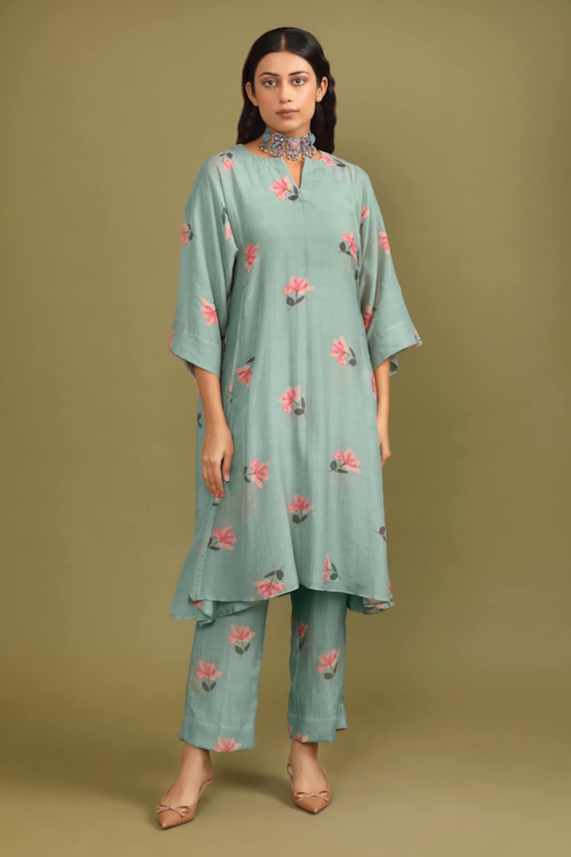 Trendy tokari Floral Print Kurta & Pant Set